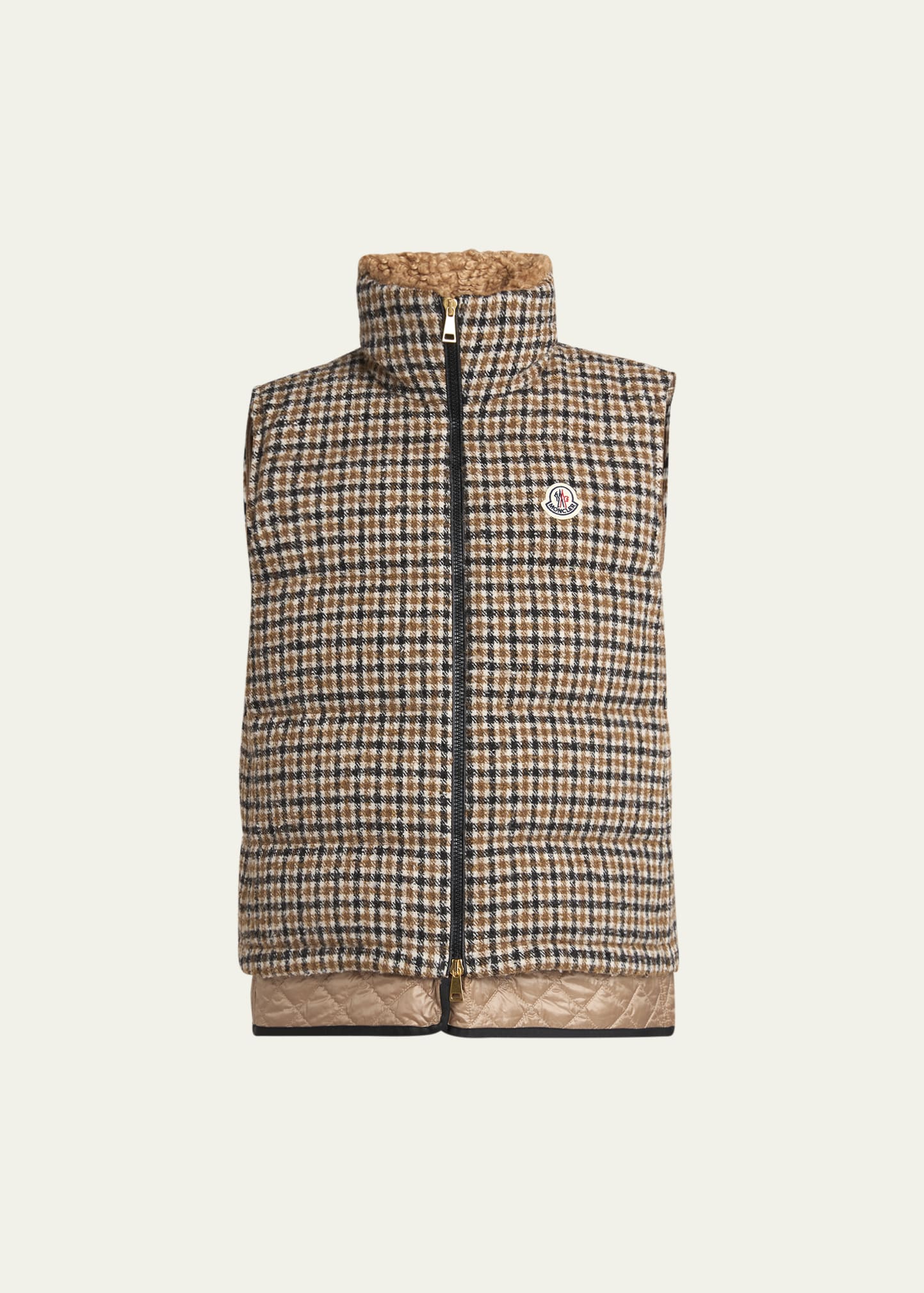 Touvet Check Down Puffer Vest