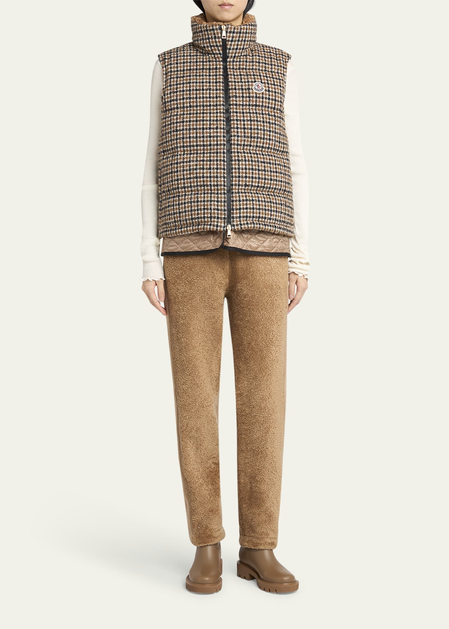 Touvet Check Down Puffer Vest