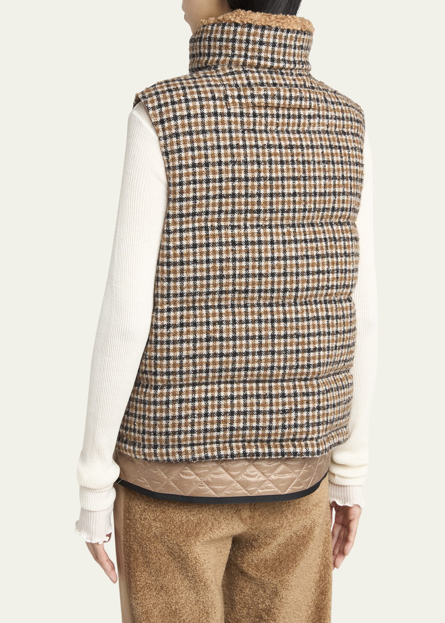 Touvet Check Down Puffer Vest