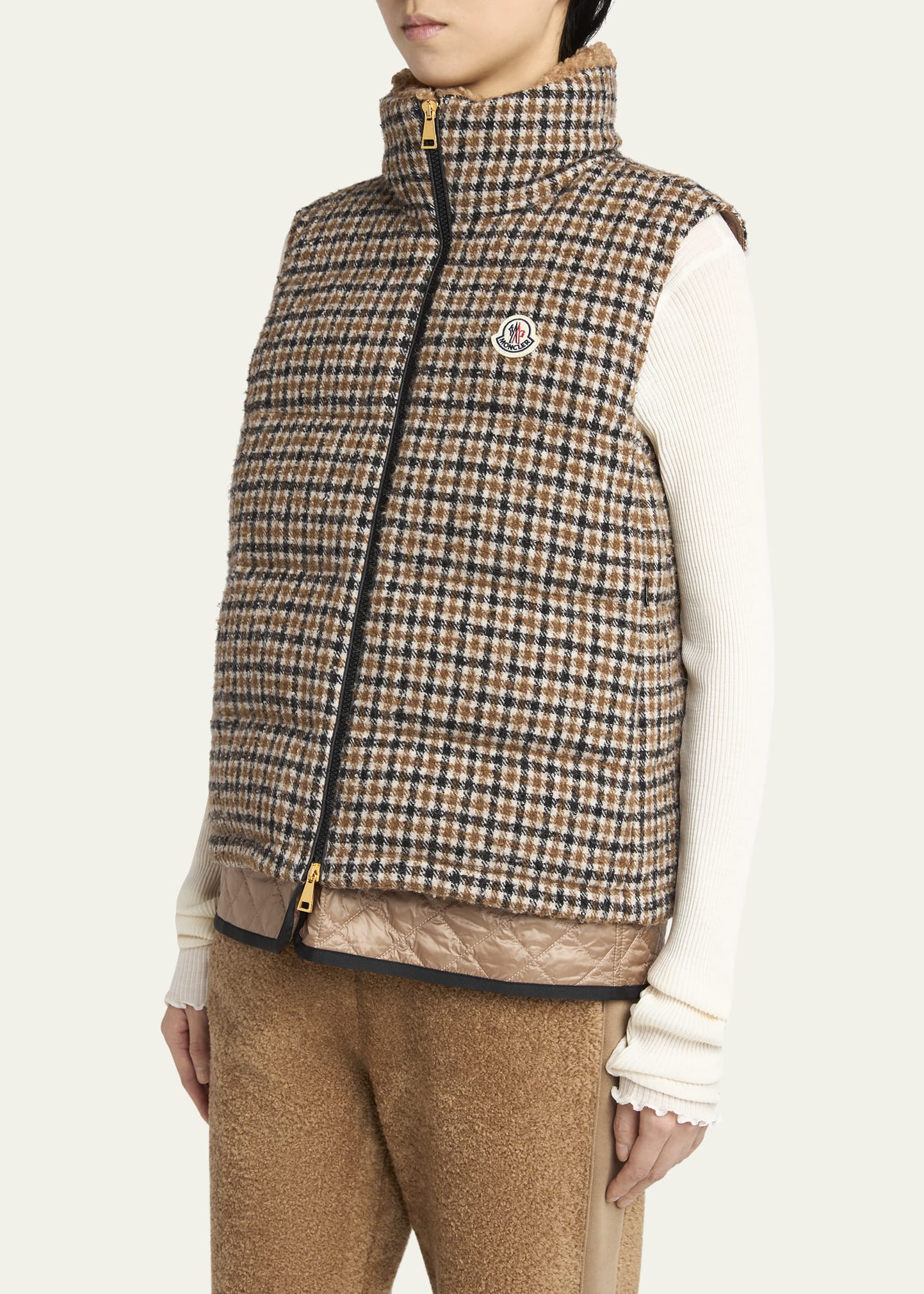 Touvet Check Down Puffer Vest