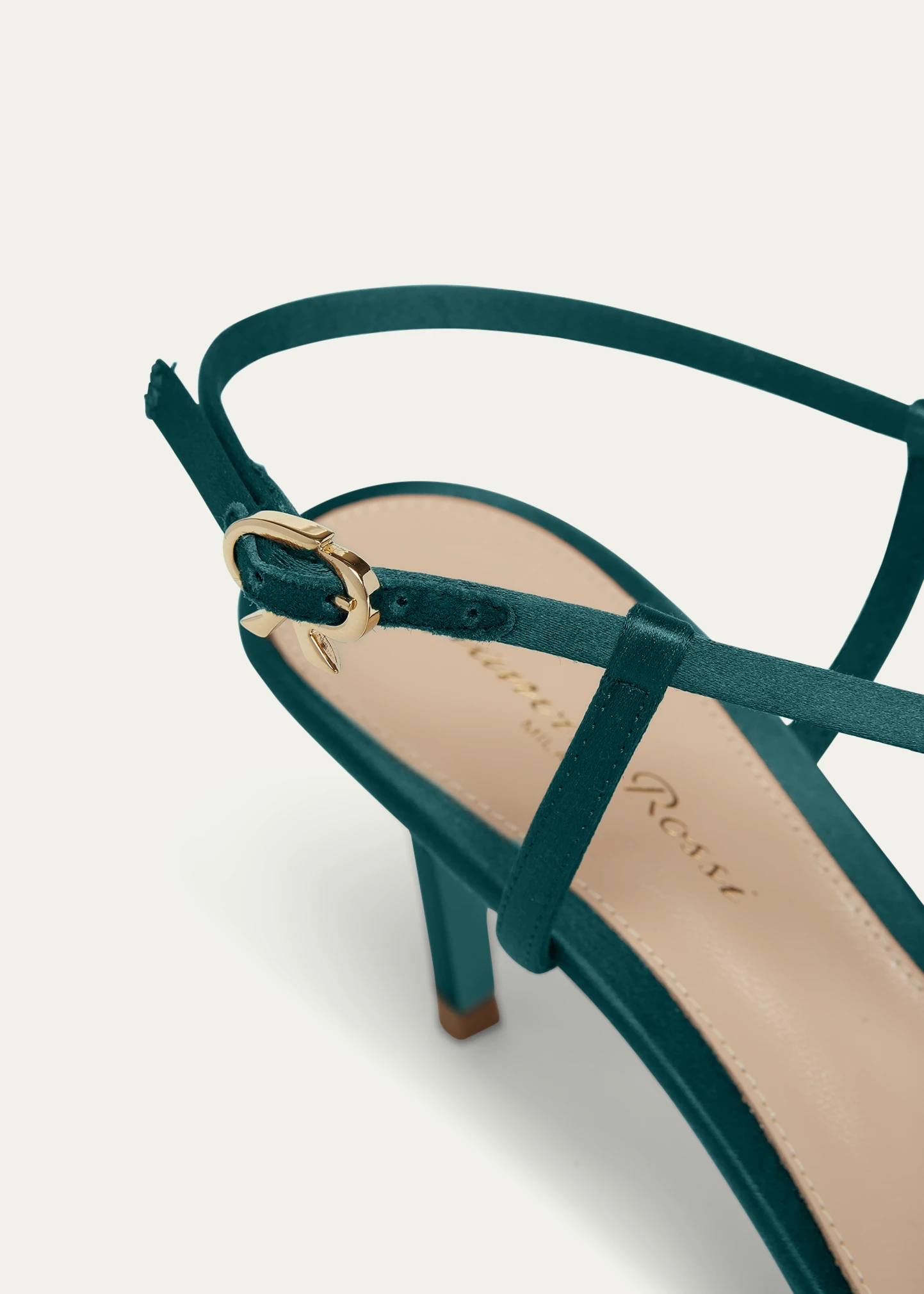 Crepe Satin Crisscross Strappy Stiletto Sandals