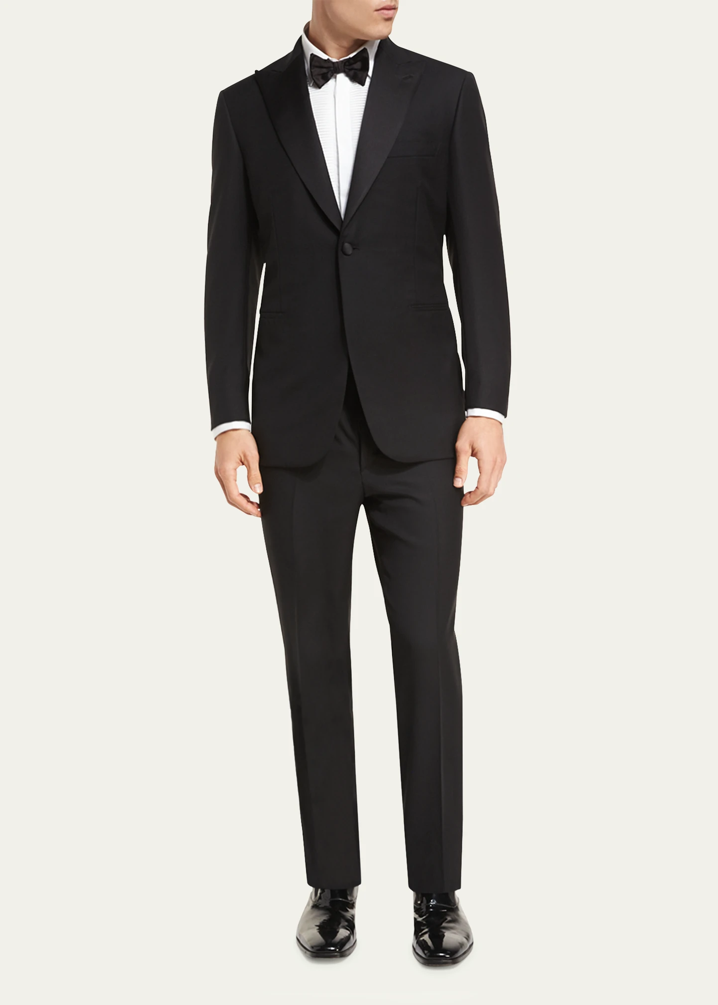 Two-Piece Wool Tuxedo Suit 5 Two-Piece Wool Tuxedo Suit