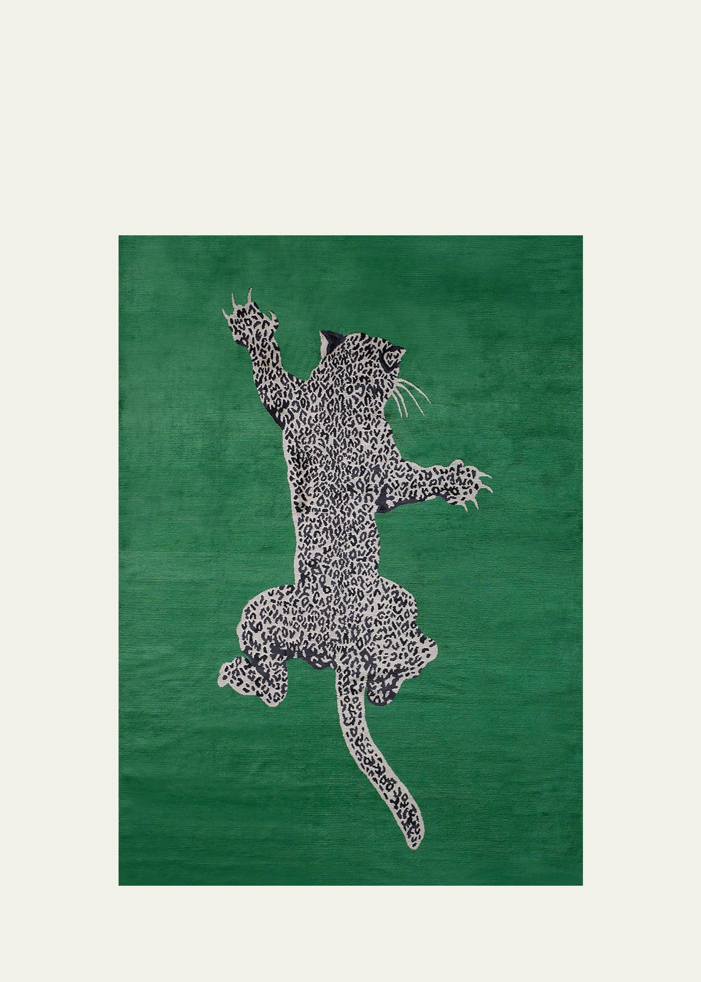 Climbing Leopard Hand-Knotted Rug, 9' x 12'