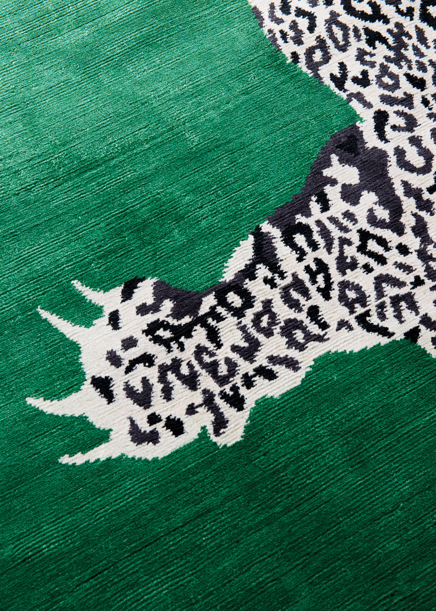 Climbing Leopard Hand-Knotted Rug, 9' x 12'