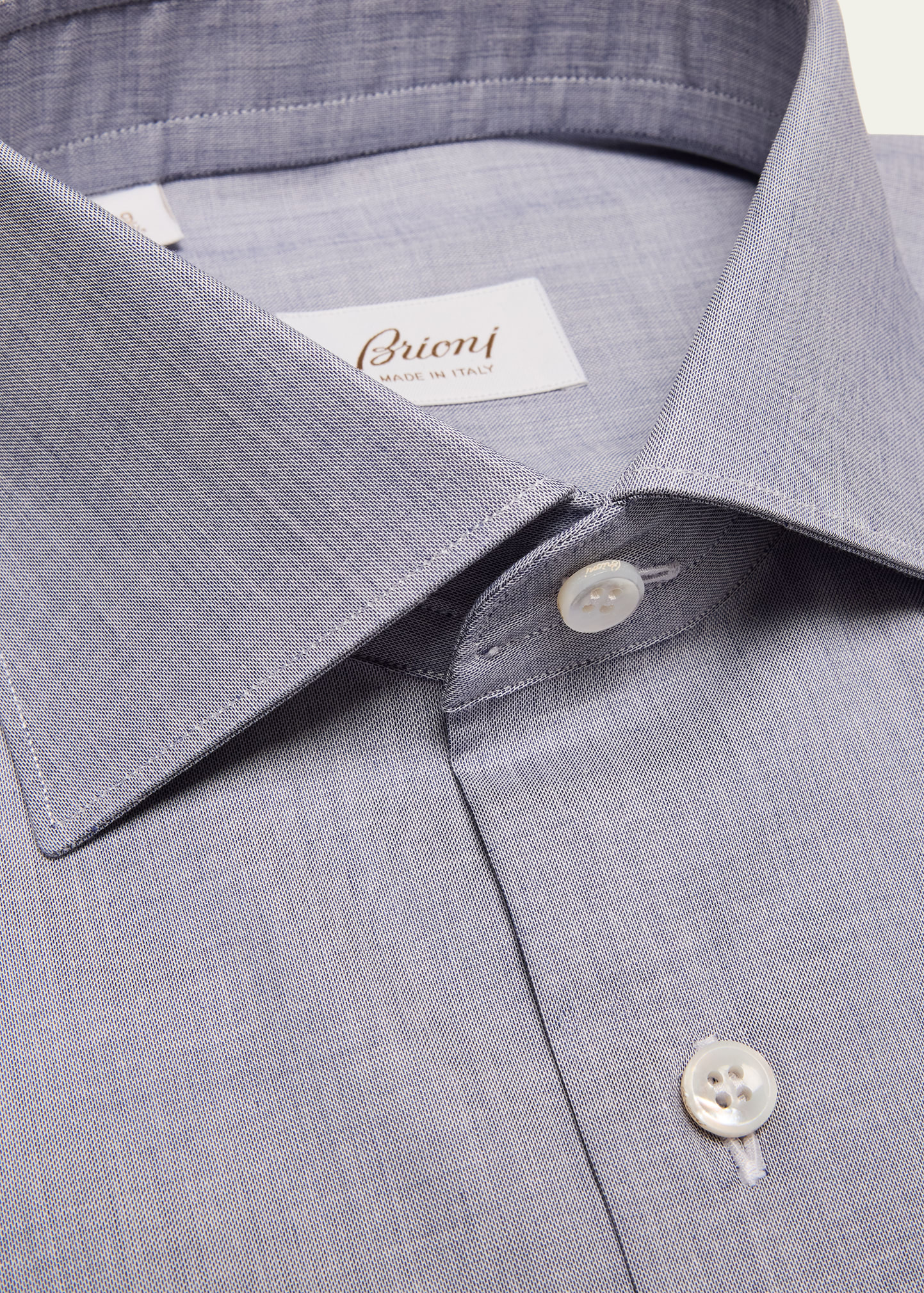 Men's Cotton Chambray Dress Shirt