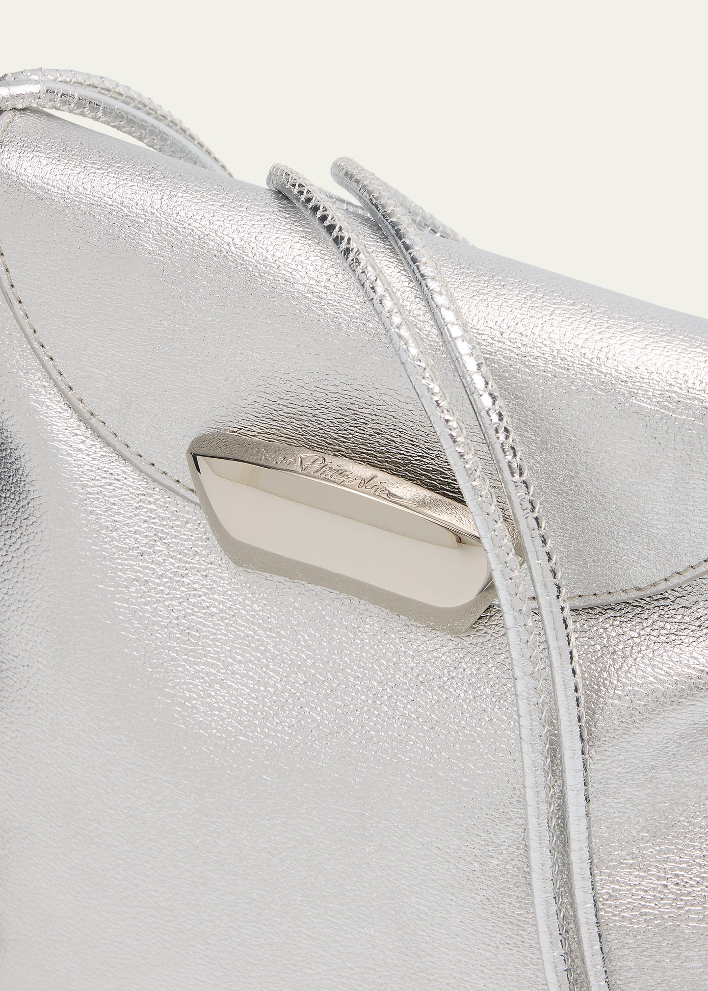 ID Petite Soft Metallic Leather Shoulder Bag