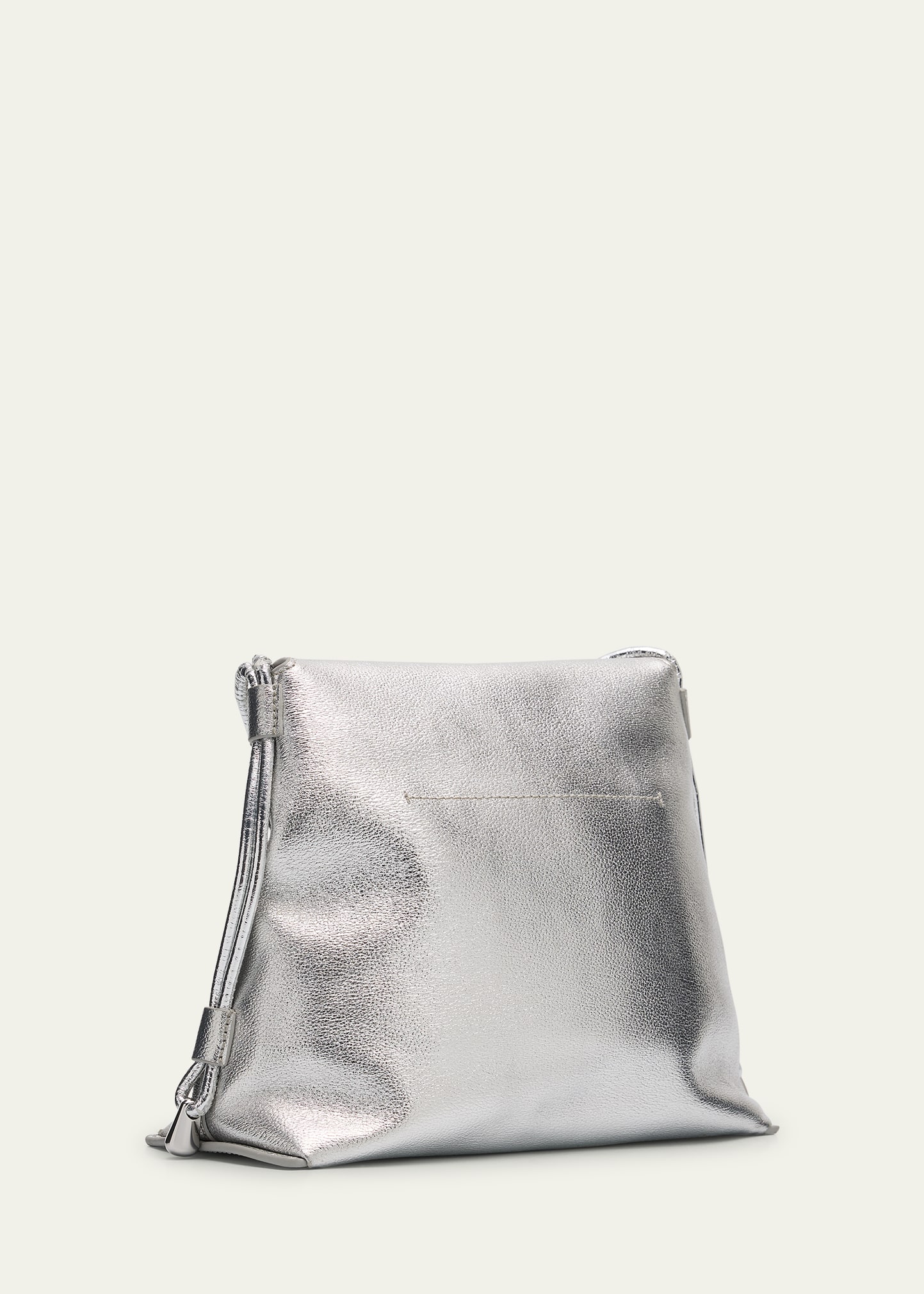 ID Petite Soft Metallic Leather Shoulder Bag