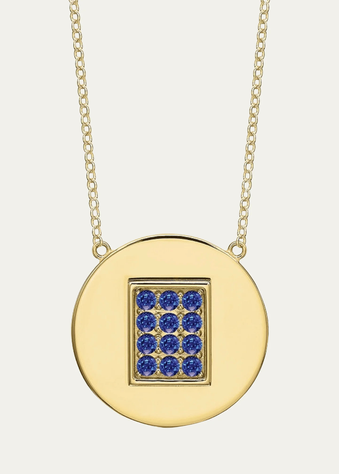 14K Gold Sapphire Birthstone Necklace