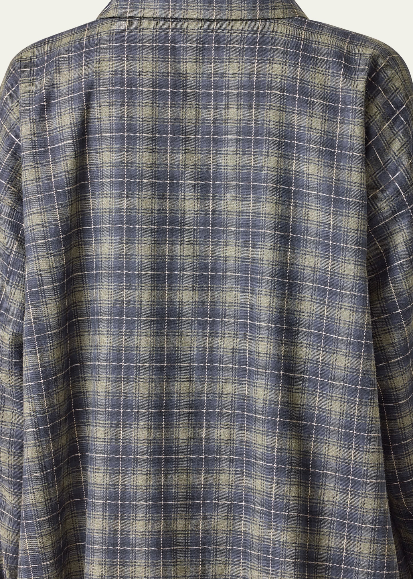 Slim A-Line Shirt With Collar And Stepped Insert (Long Length)
