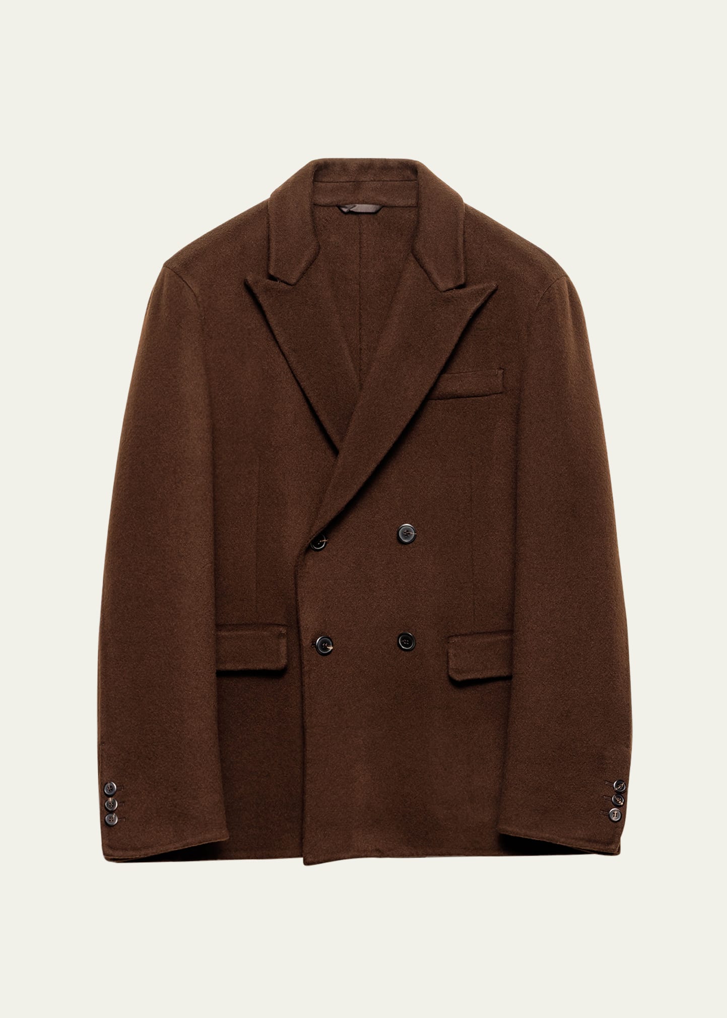 Men's Double-Breasted Cashmere Blazer