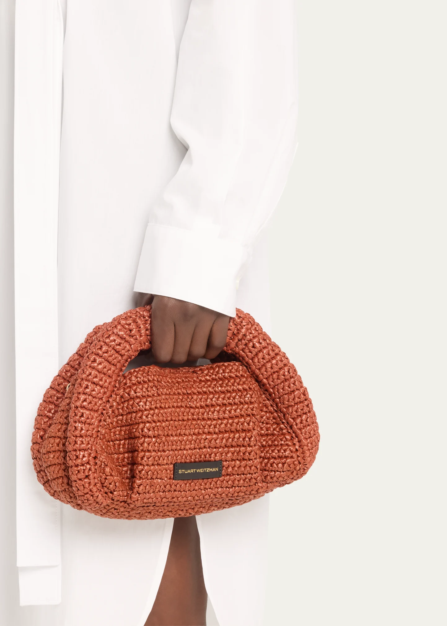 The Moda Mini Raffia Top-Handle Bag