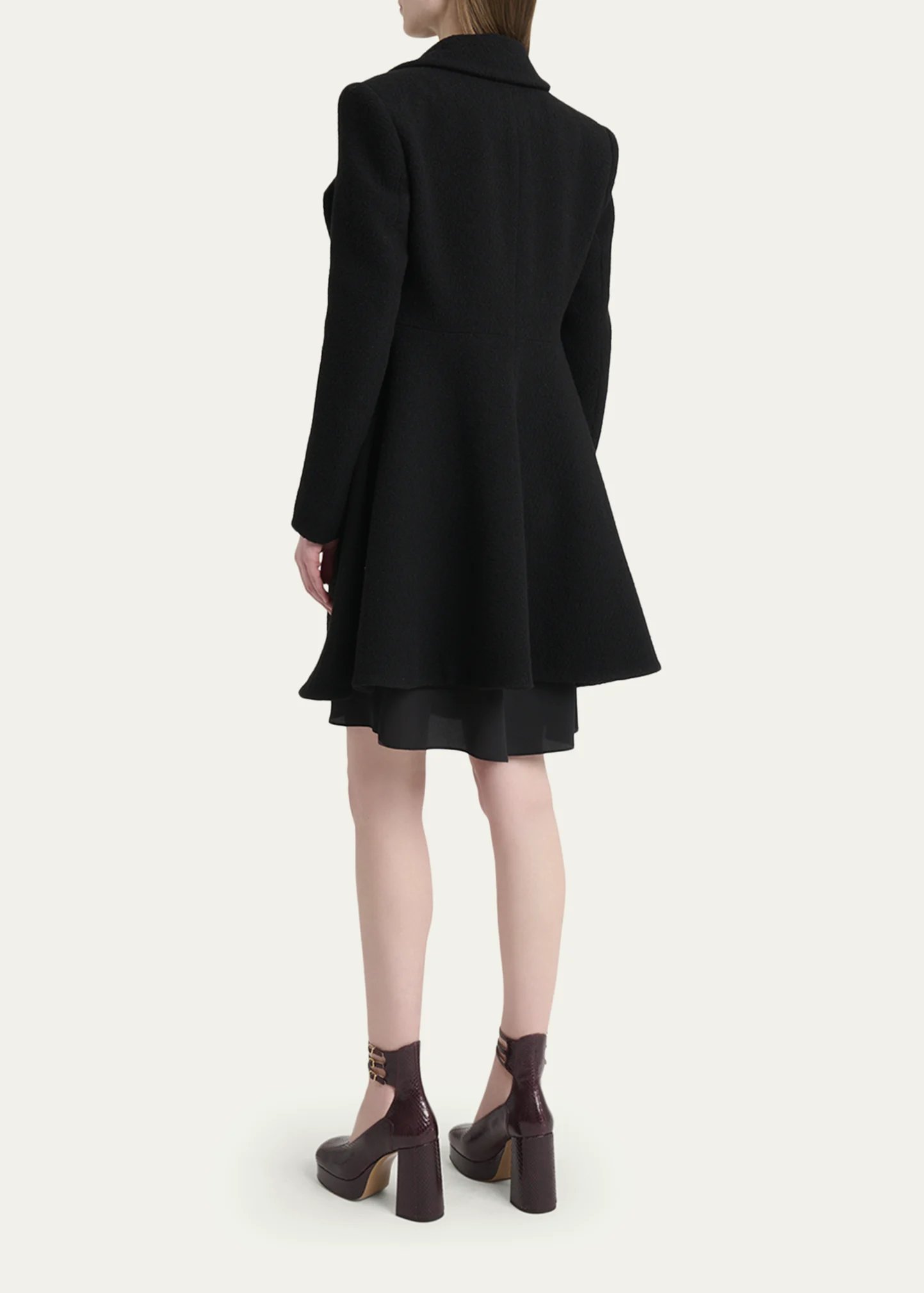 Boucle Wool-Blend Coat