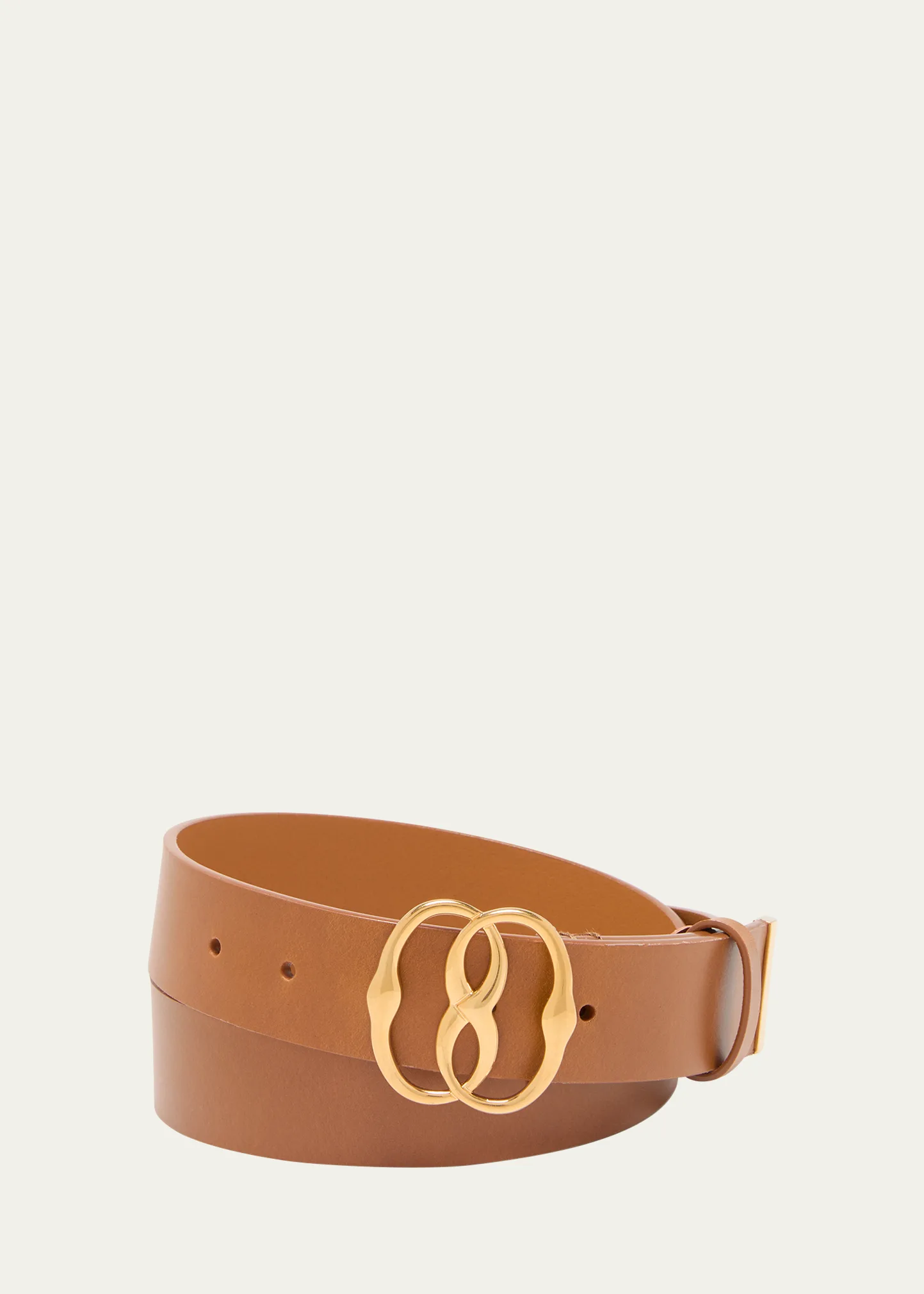 Men's Interlock Buckle Leather Belt 5 Men's Interlock Buckle Leather Belt