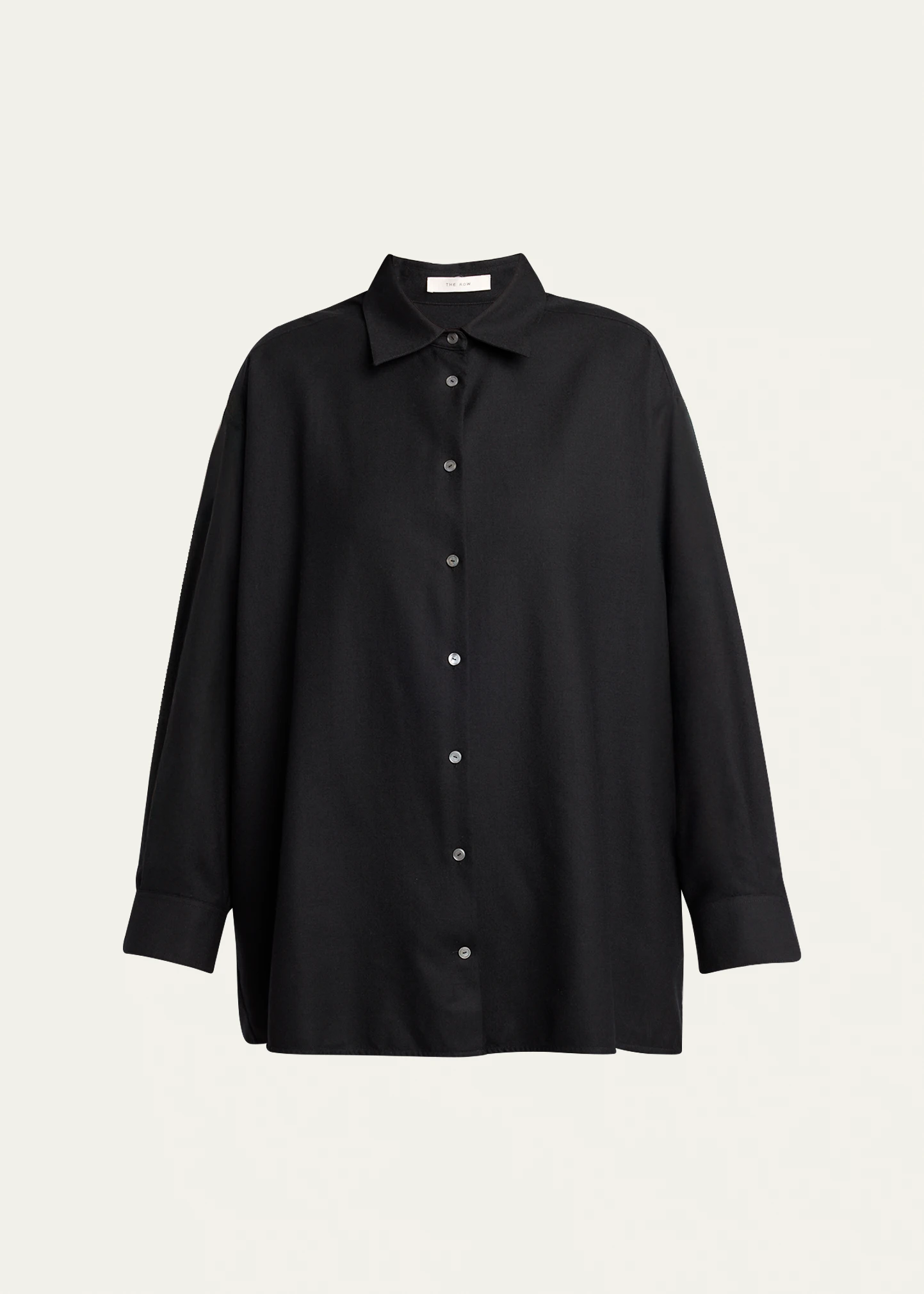 Luka Wool Twill Oversized Button-Down Shirt