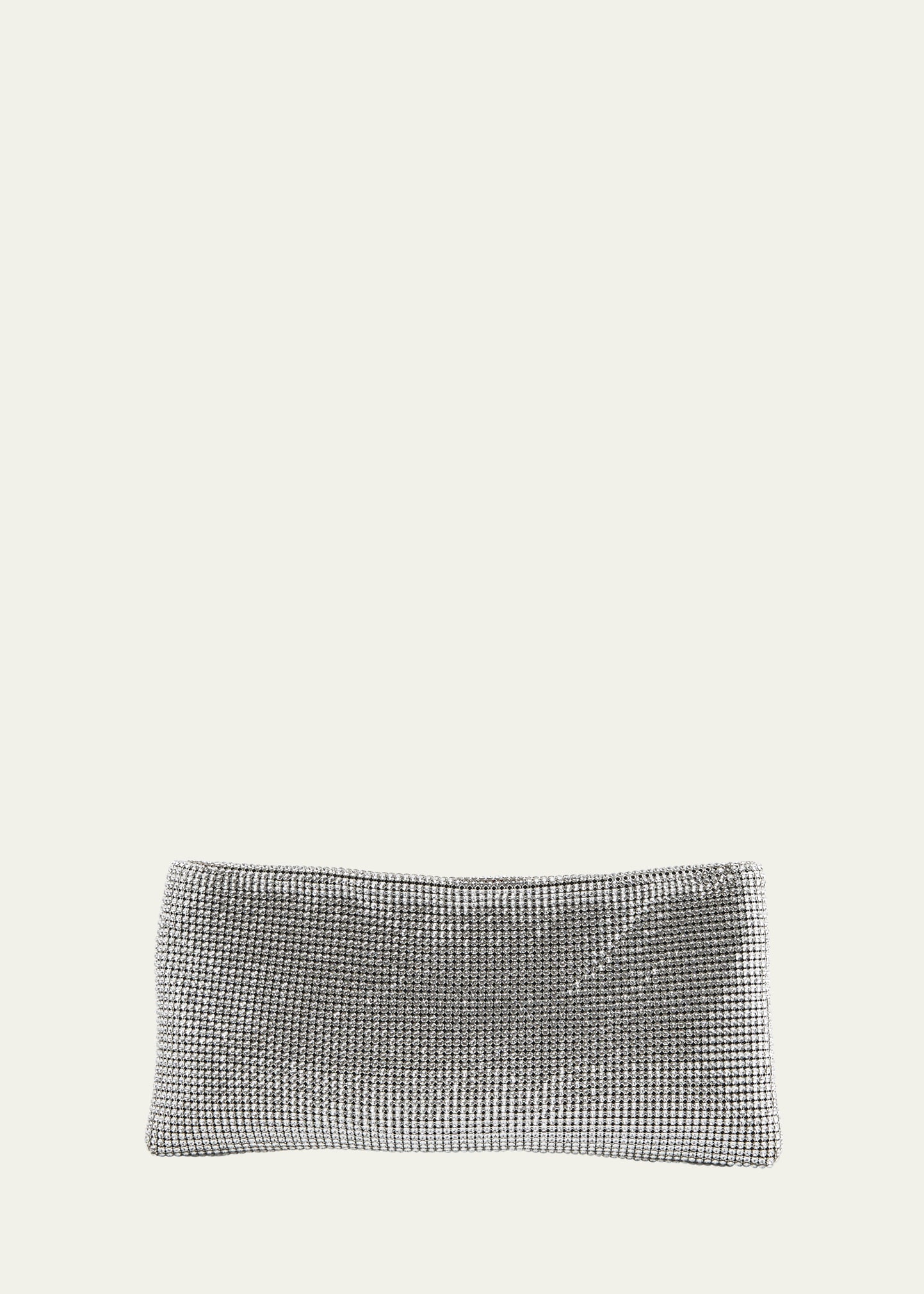Maykimay Mesh Crystal Pouch Clutch Bag