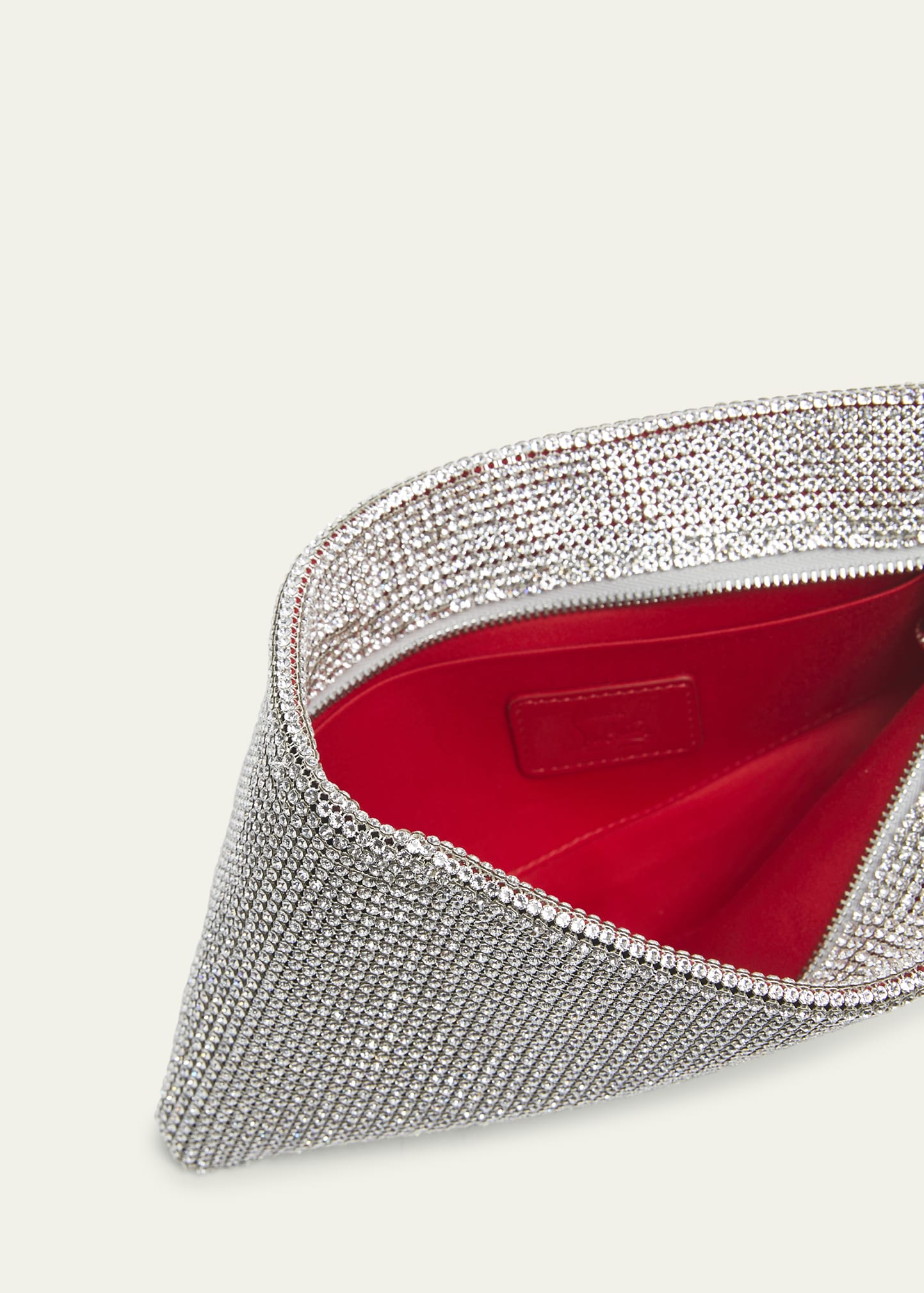 Maykimay Mesh Crystal Pouch Clutch Bag