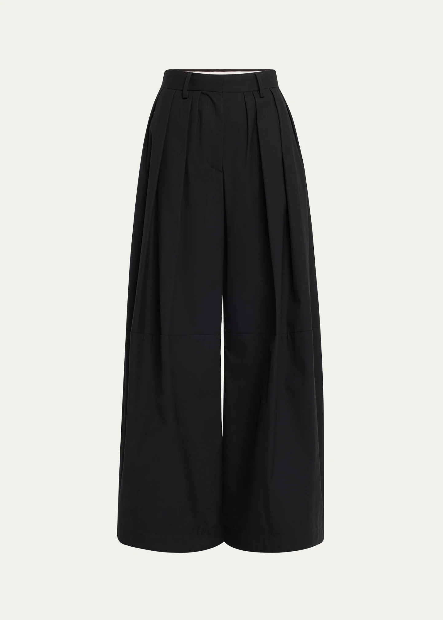 Stona Pleated Cotton Pants