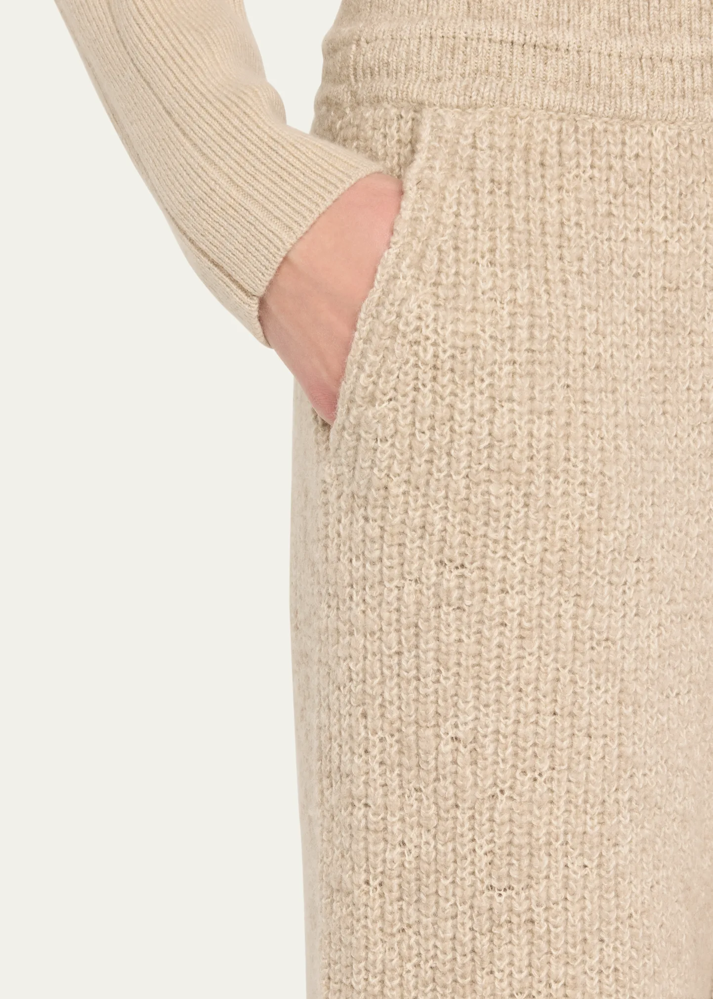 Valduggia Drawstring Cashmere GG 5 Pants