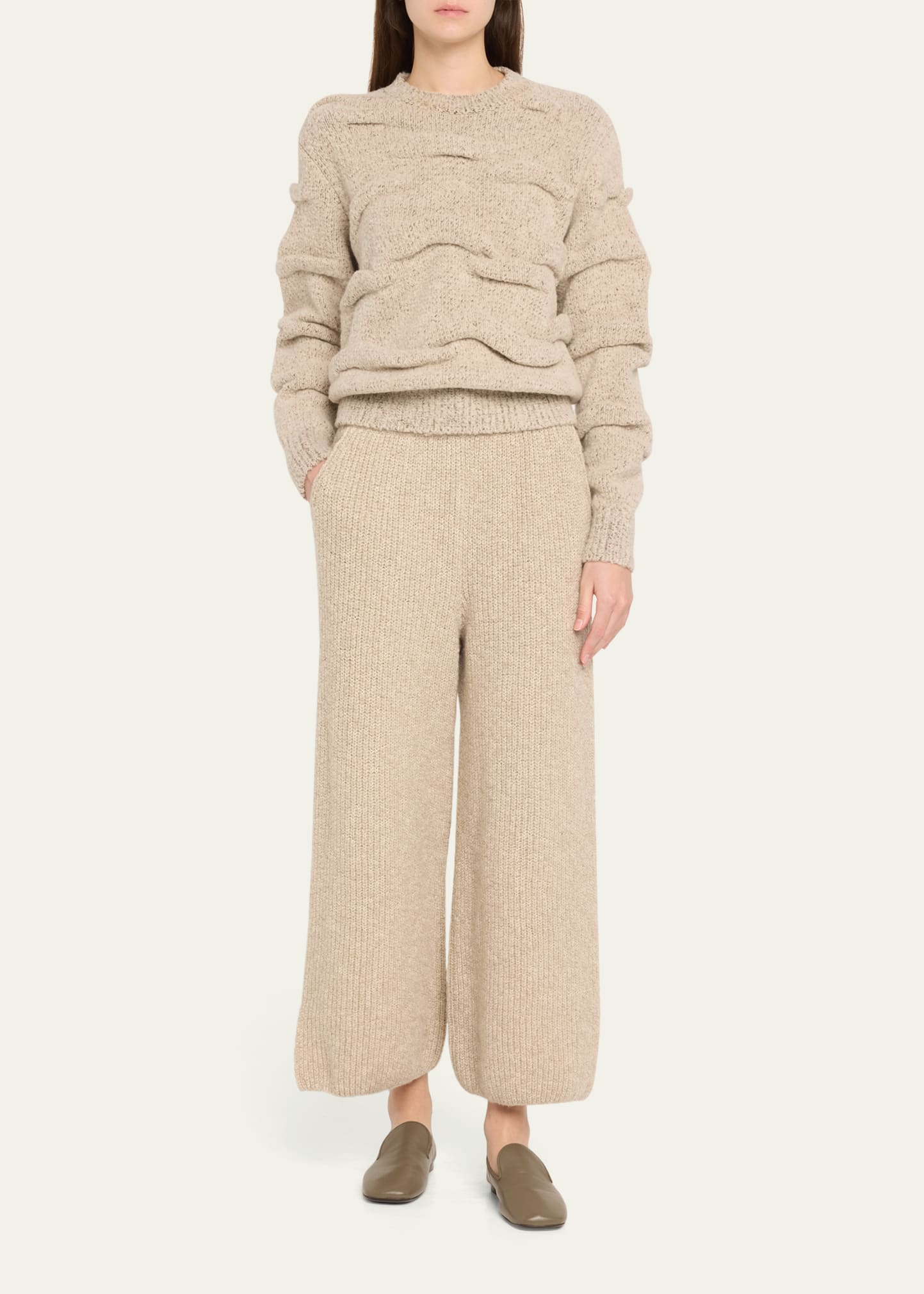 Valduggia Drawstring Cashmere GG 5 Pants