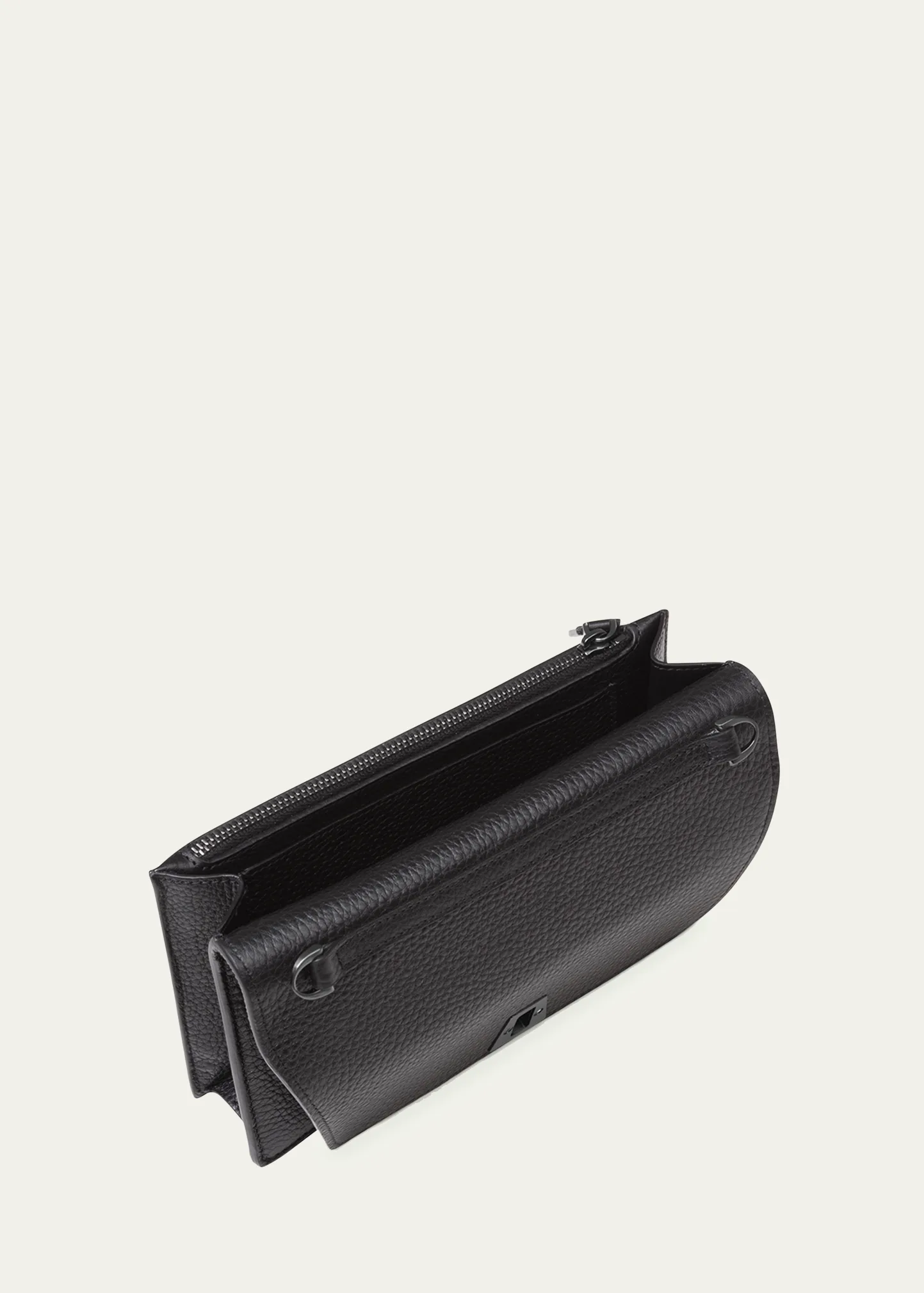 Anouk Cervo Leather Clutch Bag w/Chain 4 Anouk Cervo Leather Clutch Bag w/Chain