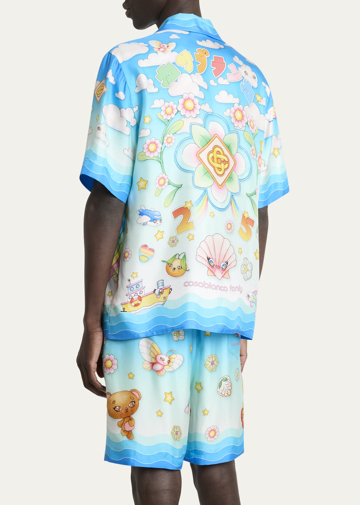 Men's Silk Anime Casa Family Camp Shirt