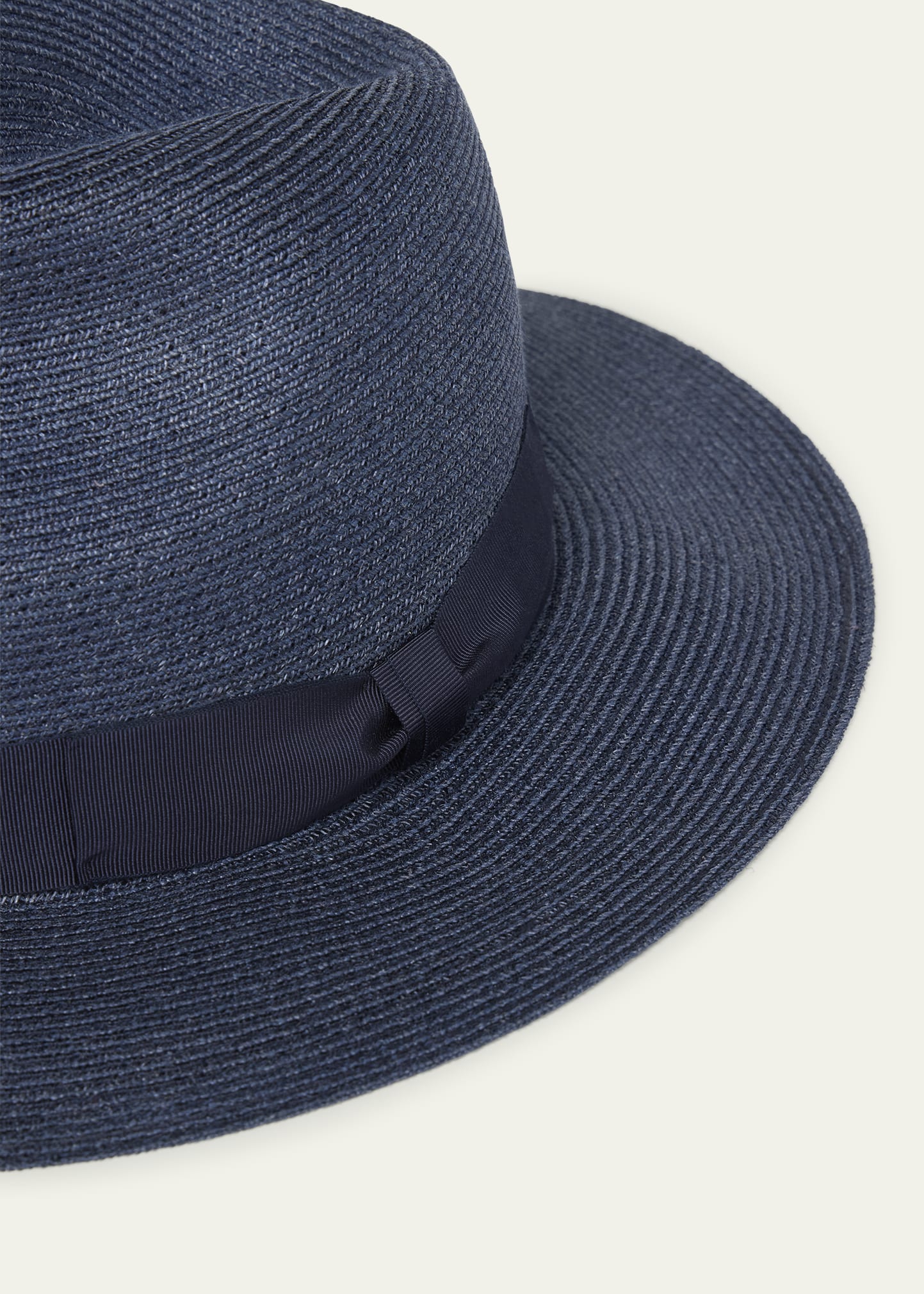 Men's Jute Ribbon-Band Fedora Hat