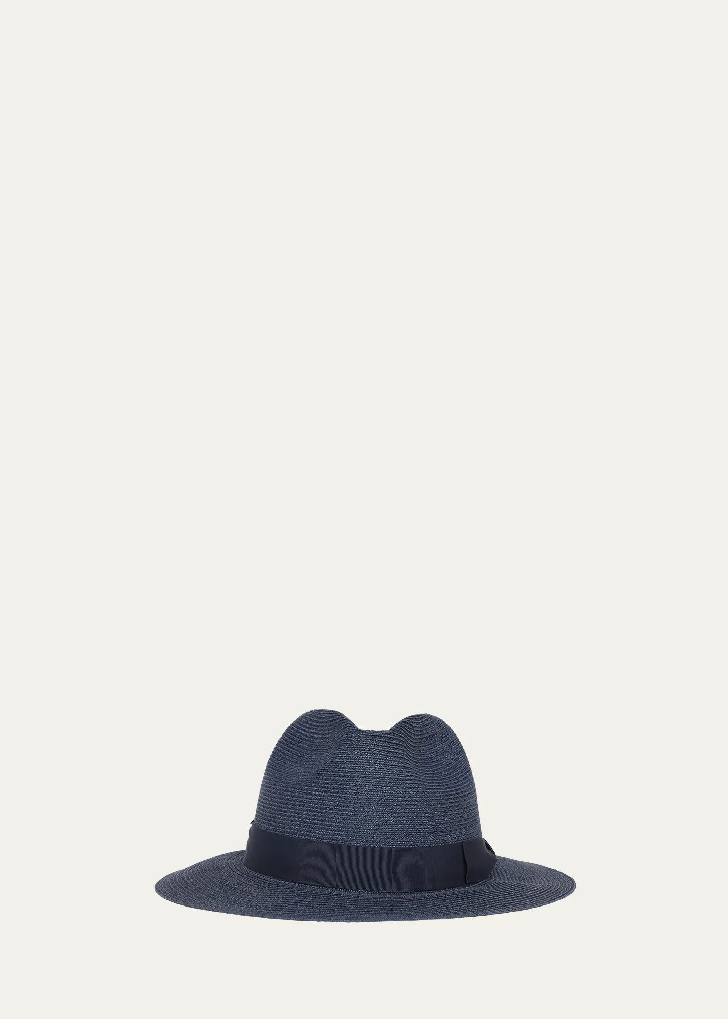 Men's Jute Ribbon-Band Fedora Hat