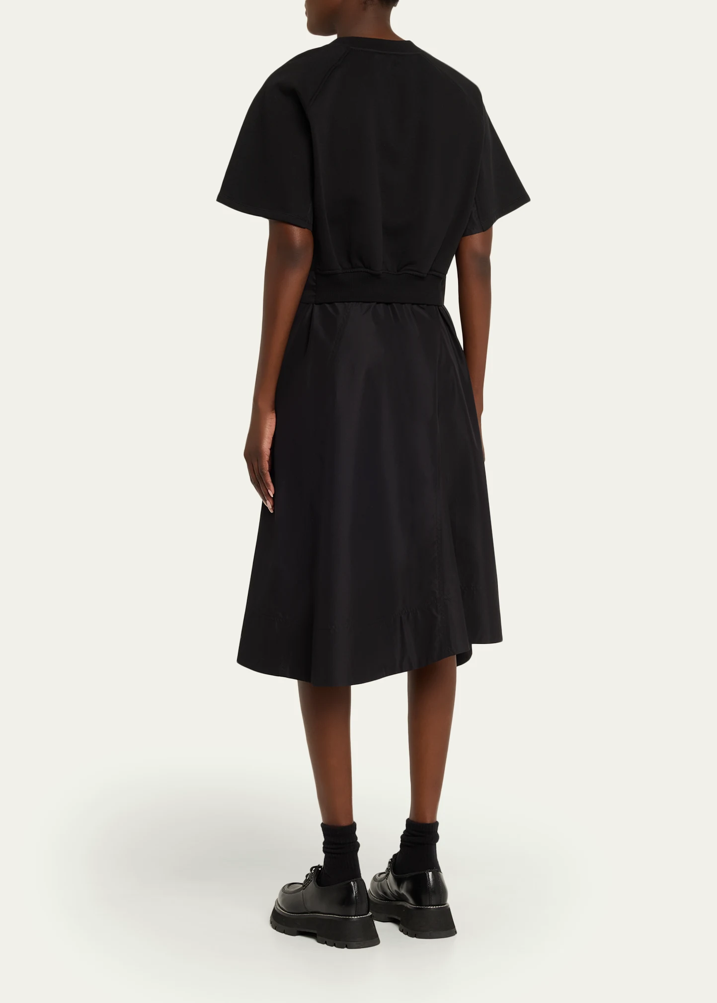 Short-Sleeve Combo Midi Dress 3 Short-Sleeve Combo Midi Dress