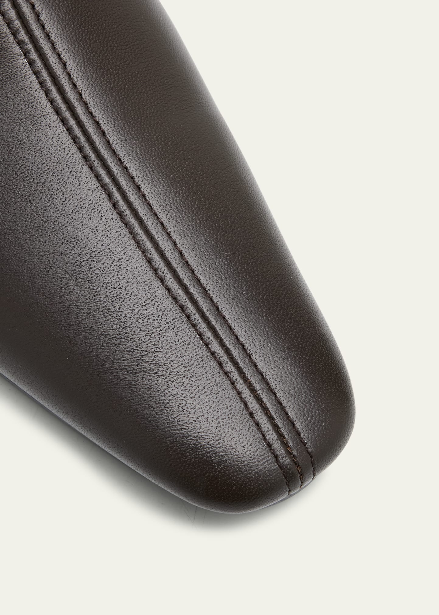 Babouche Leather Ballerina Flats
