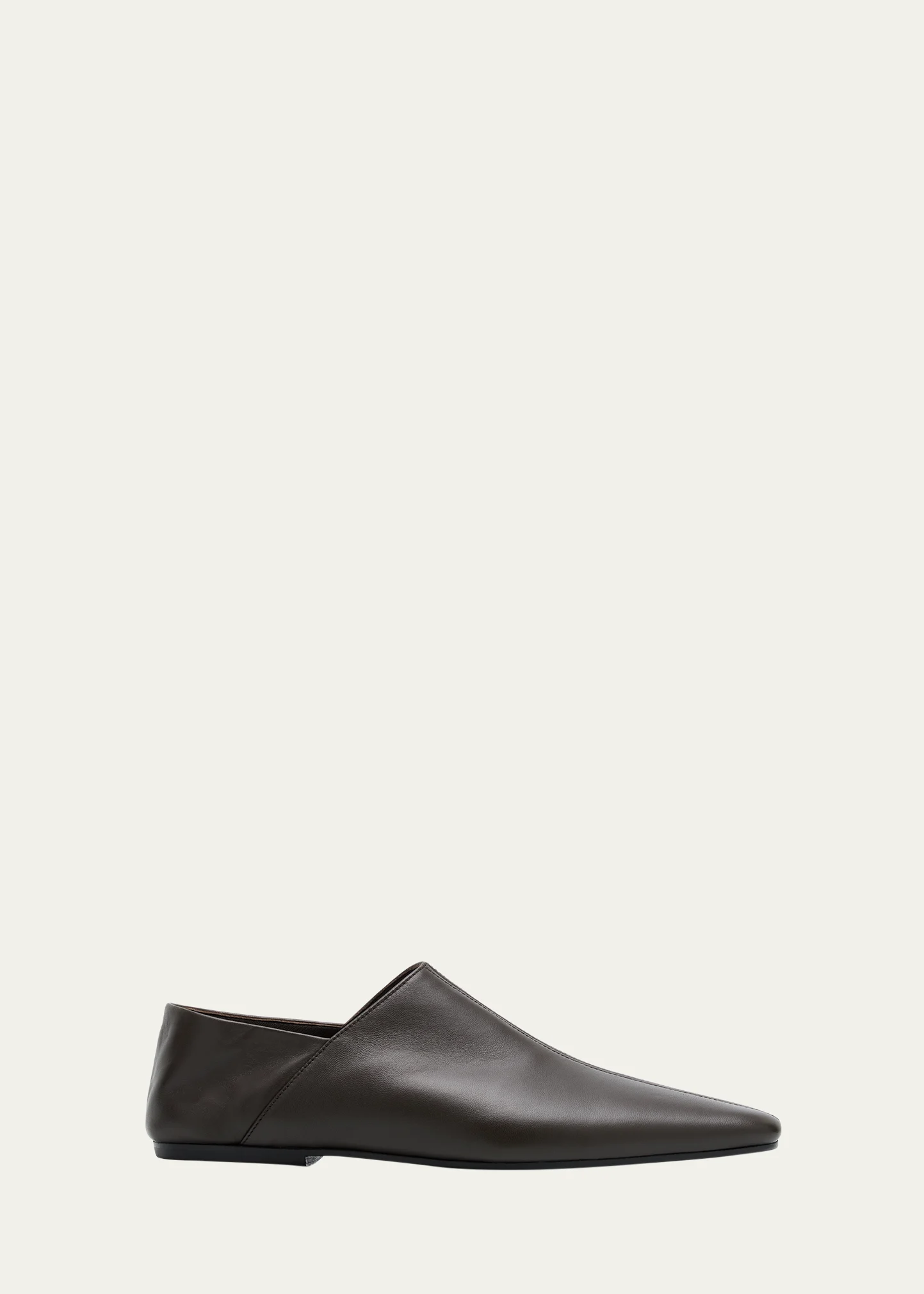 Babouche Leather Ballerina Flats
