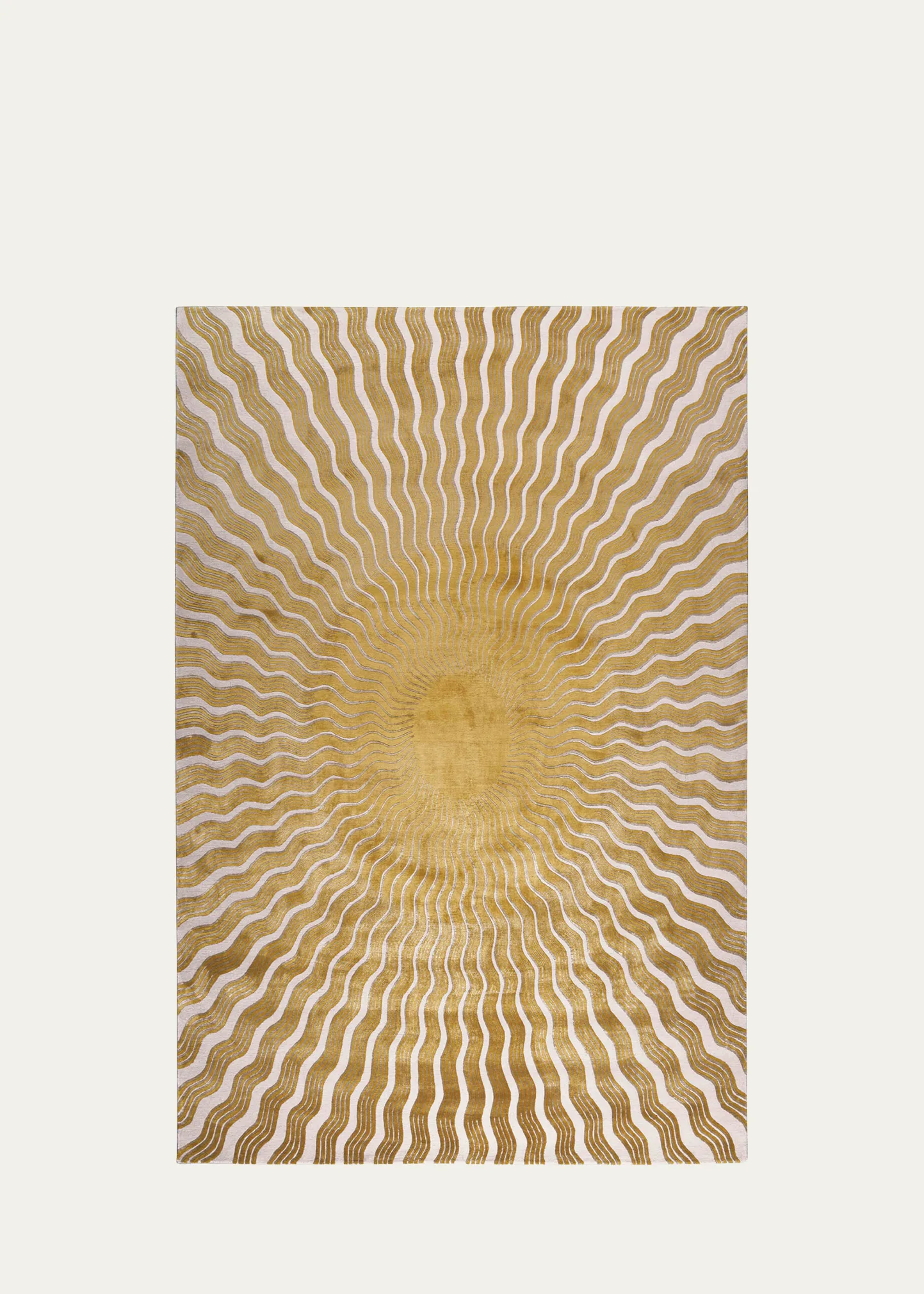 Sunray Gold Hand-Knotted Rug, 8' x 10'