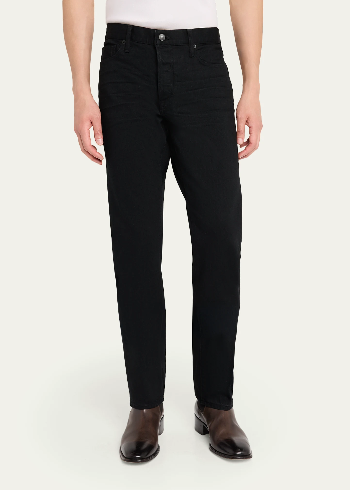 Men's Stretch Denim Straight-Fit Jeans