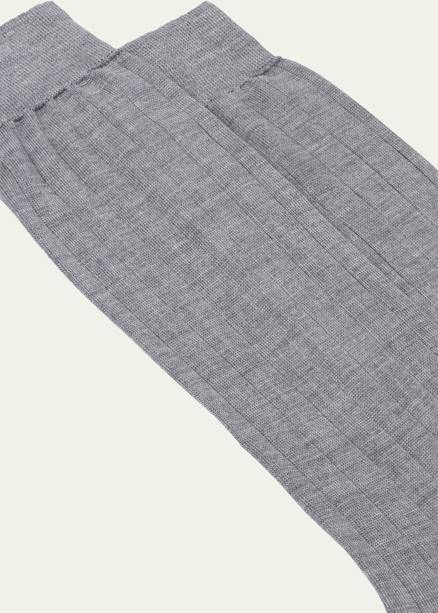 Ribbed Silk Socks
