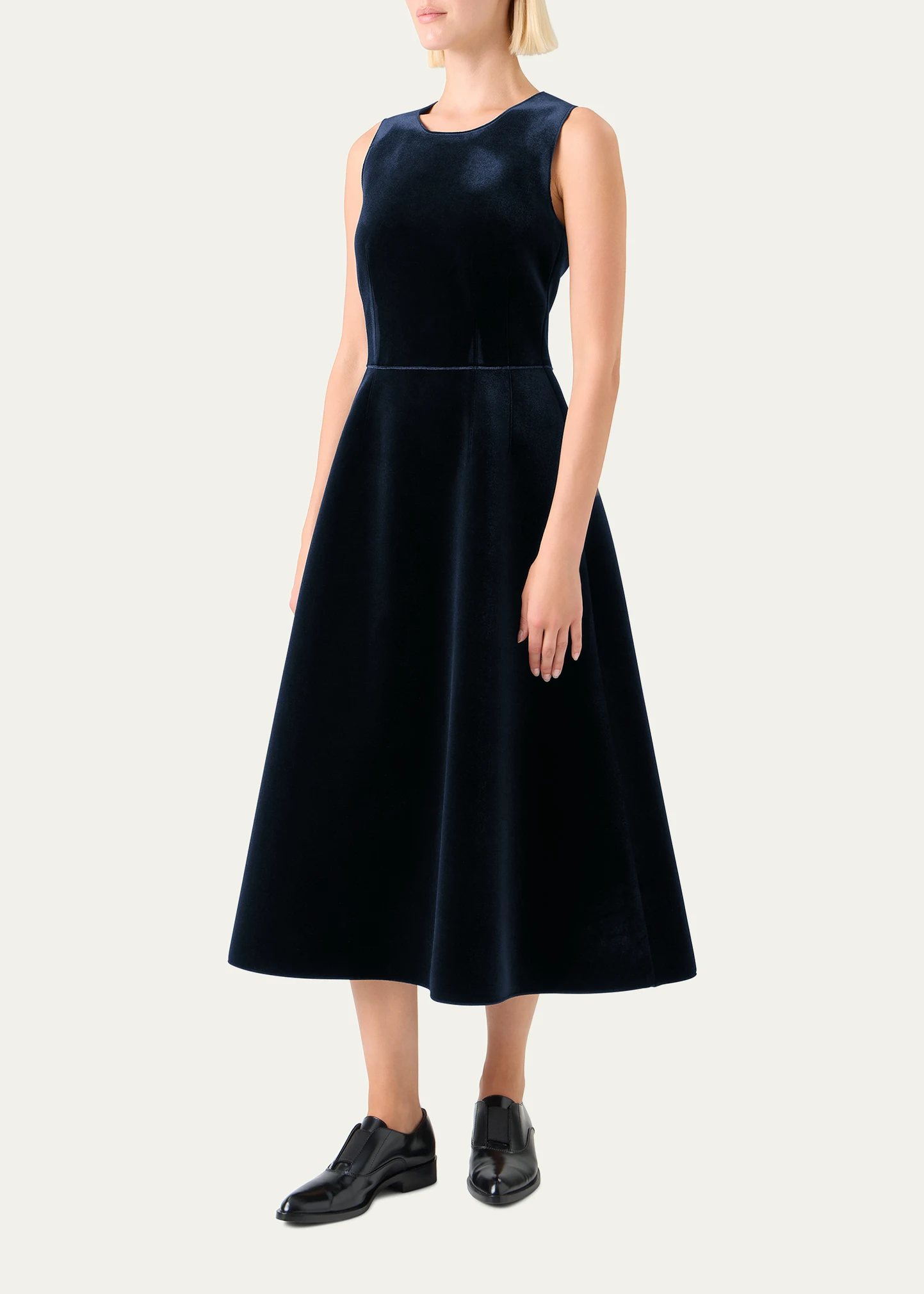 Sleeveless Velvet Midi Cocktail Dress 14 Sleeveless Velvet Midi Cocktail Dress