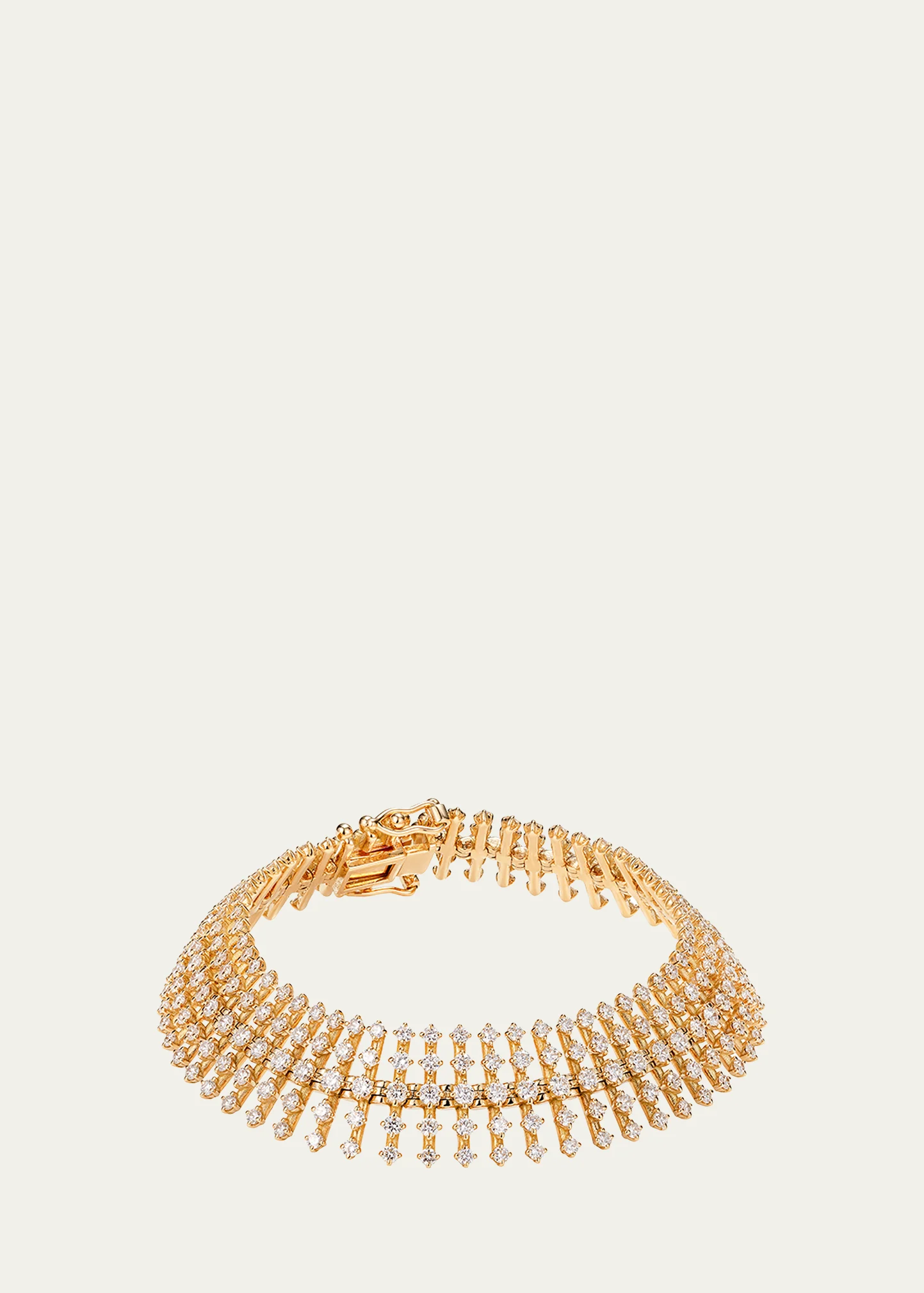 Disco Small Bracelet in Yellow Gold and Diamonds