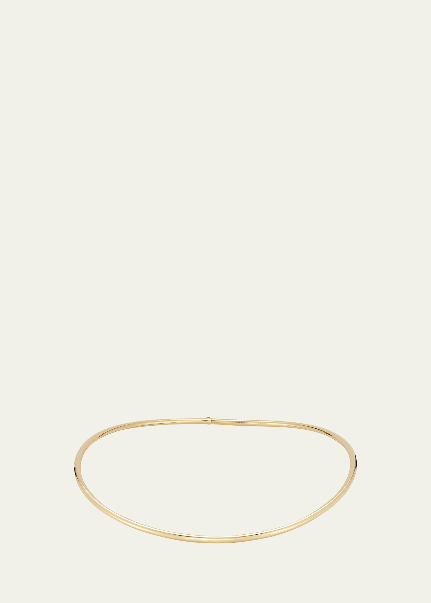 18K Yellow Gold Plie High Polish Collar, 16"L 3 18K Yellow Gold Plie High Polish Collar, 16\"L