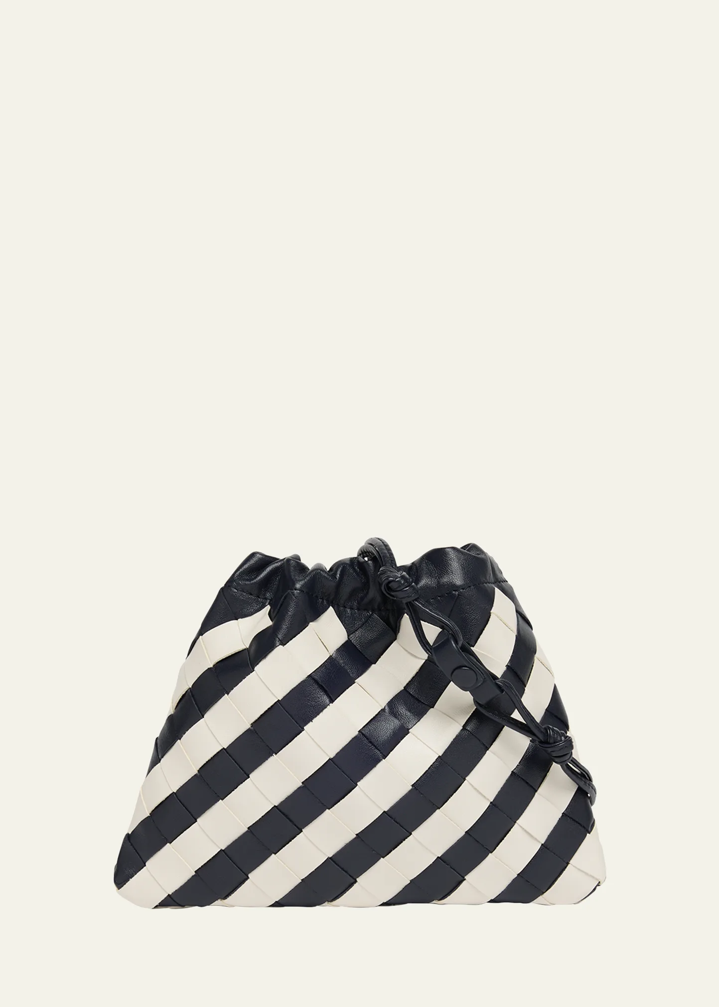 Dustbag Small Striped Leather Pouch Crossbody Bag
