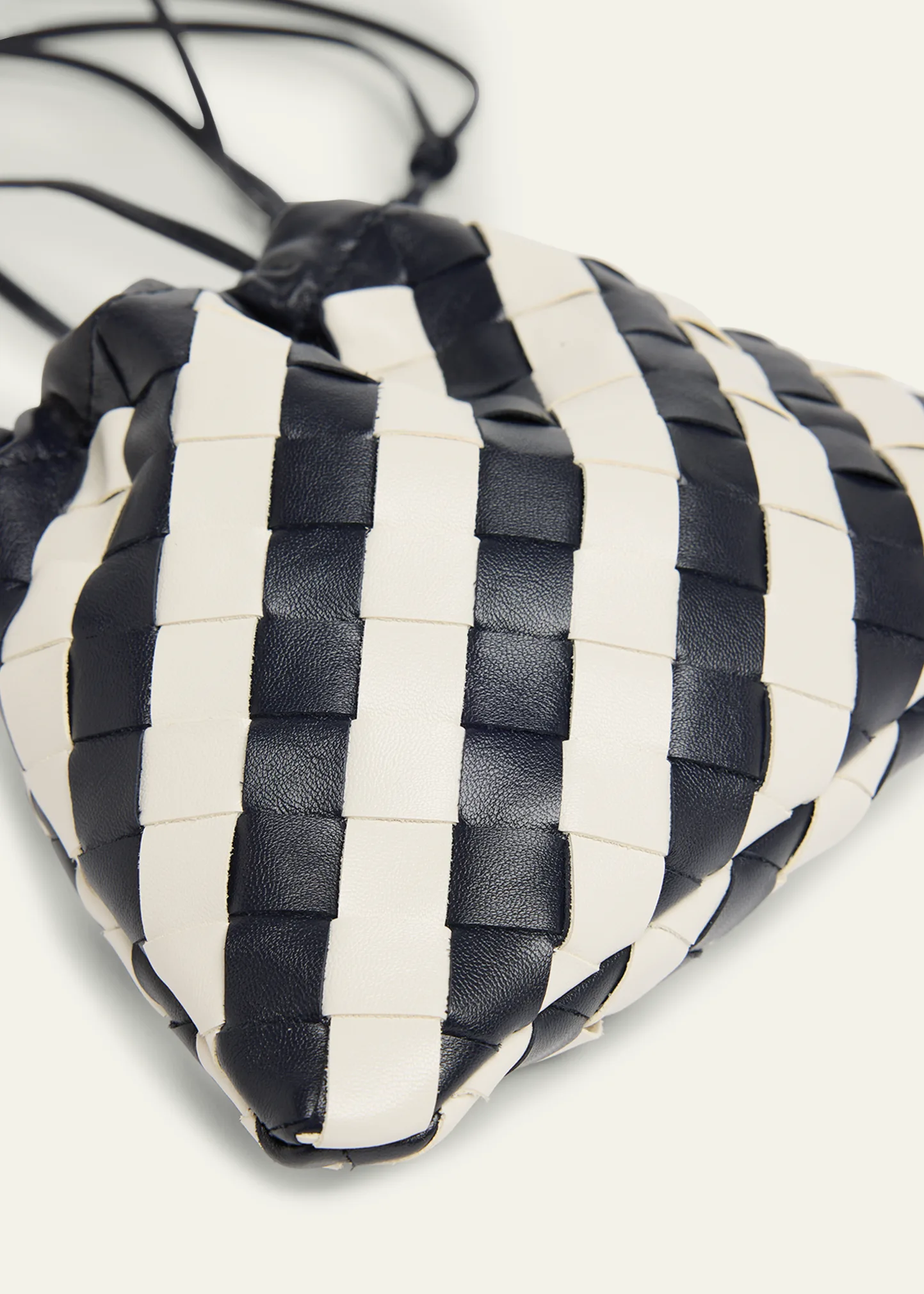 Dustbag Small Striped Leather Pouch Crossbody Bag