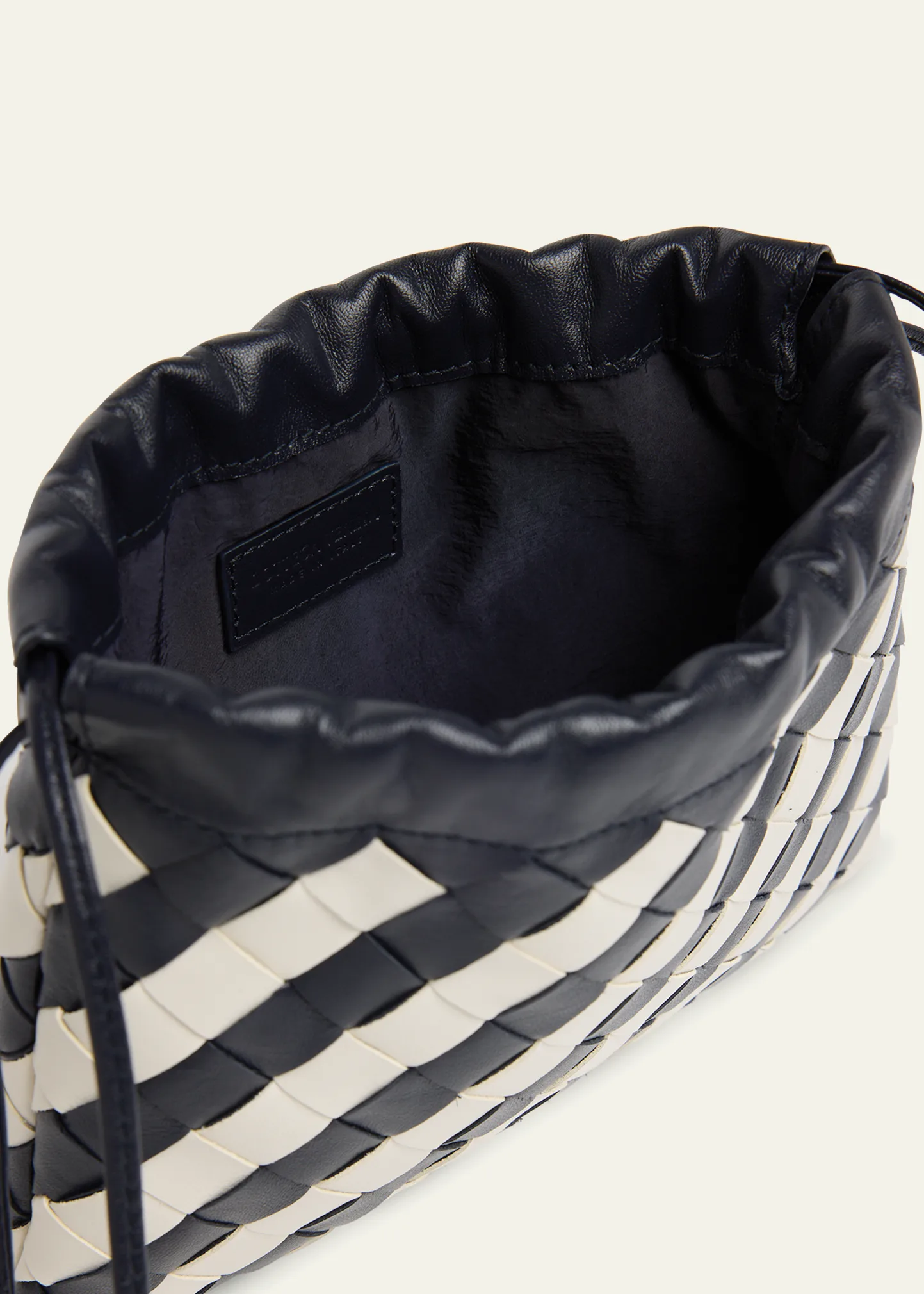 Dustbag Small Striped Leather Pouch Crossbody Bag