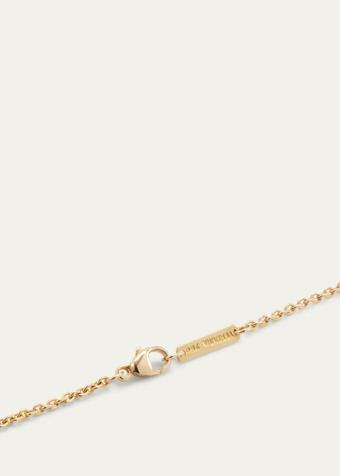 18k Yellow Gold Curb Link Pendant Necklace