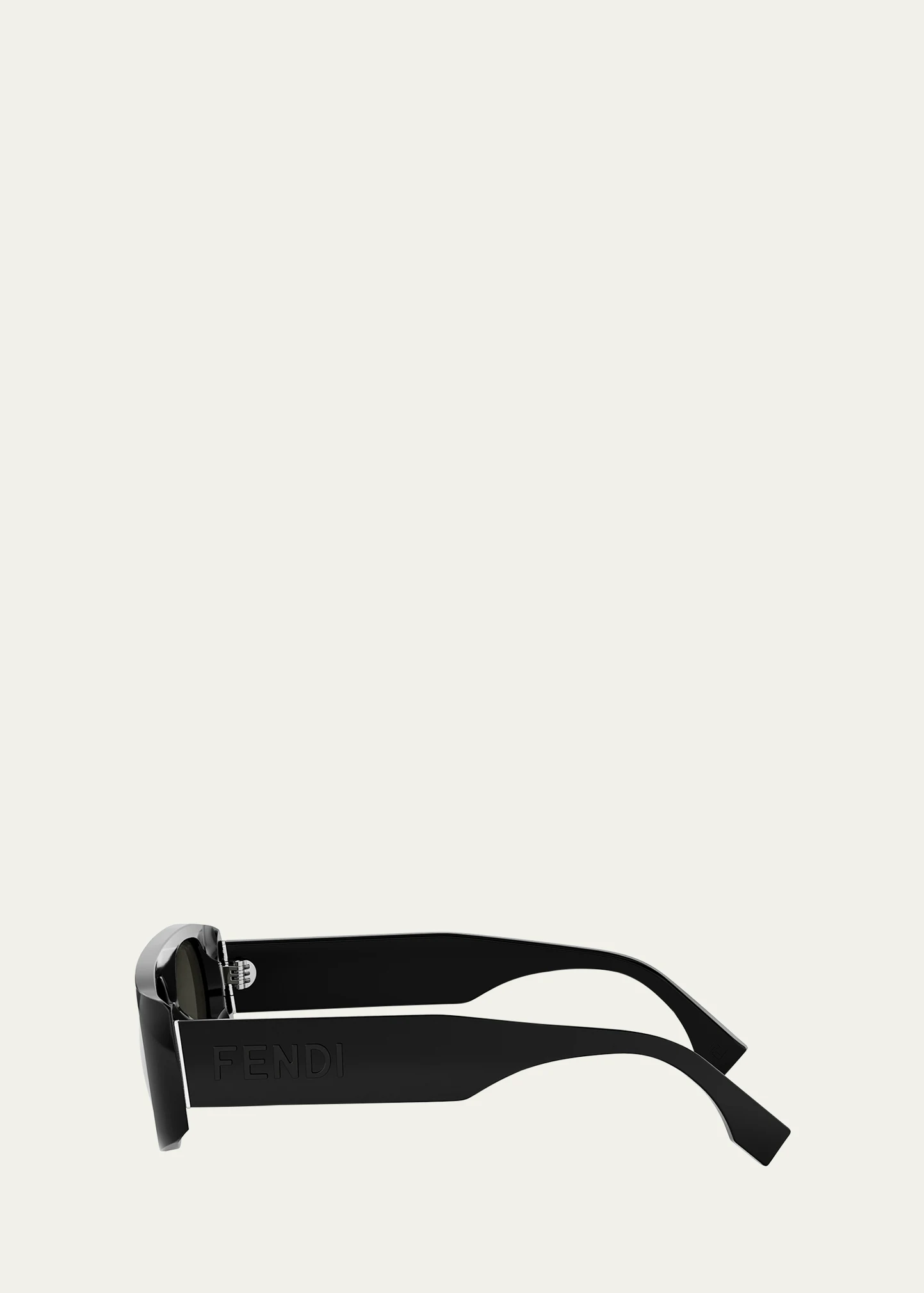 Men's Signature Acetate and Nylon Rectangle Sunglasses 9 Men's Signature Acetate and Nylon Rectangle Sunglasses