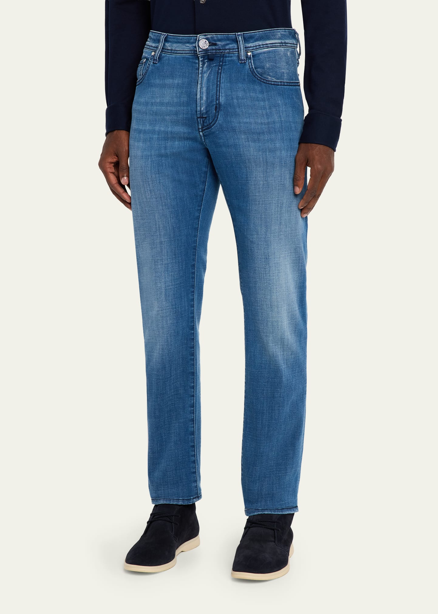 Men's Bard Slim-Fit Vintage Denim Jeans