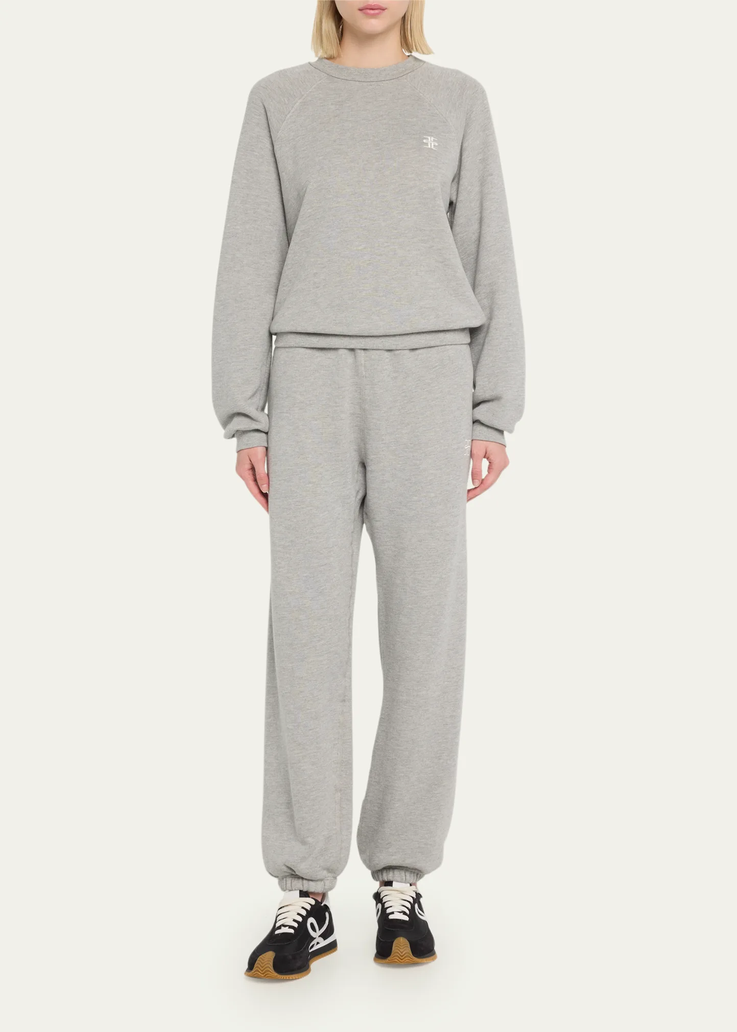Classic French Terry Cinched-Cuff Sweatpants
