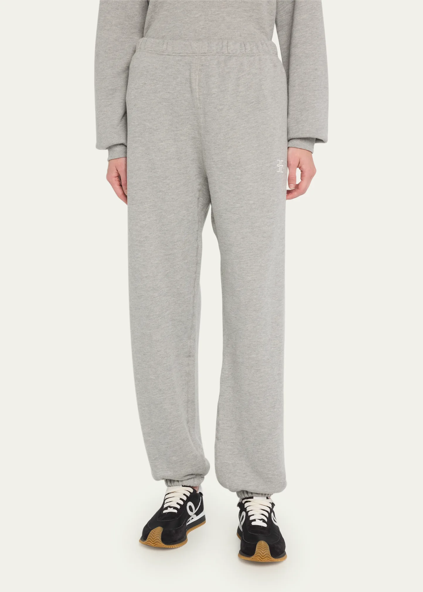 Classic French Terry Cinched-Cuff Sweatpants
