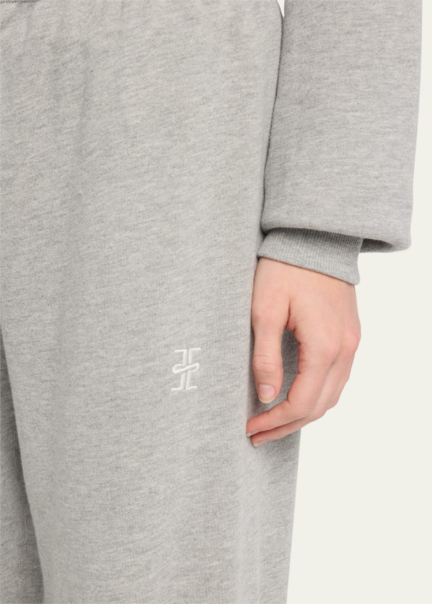 Classic French Terry Cinched-Cuff Sweatpants