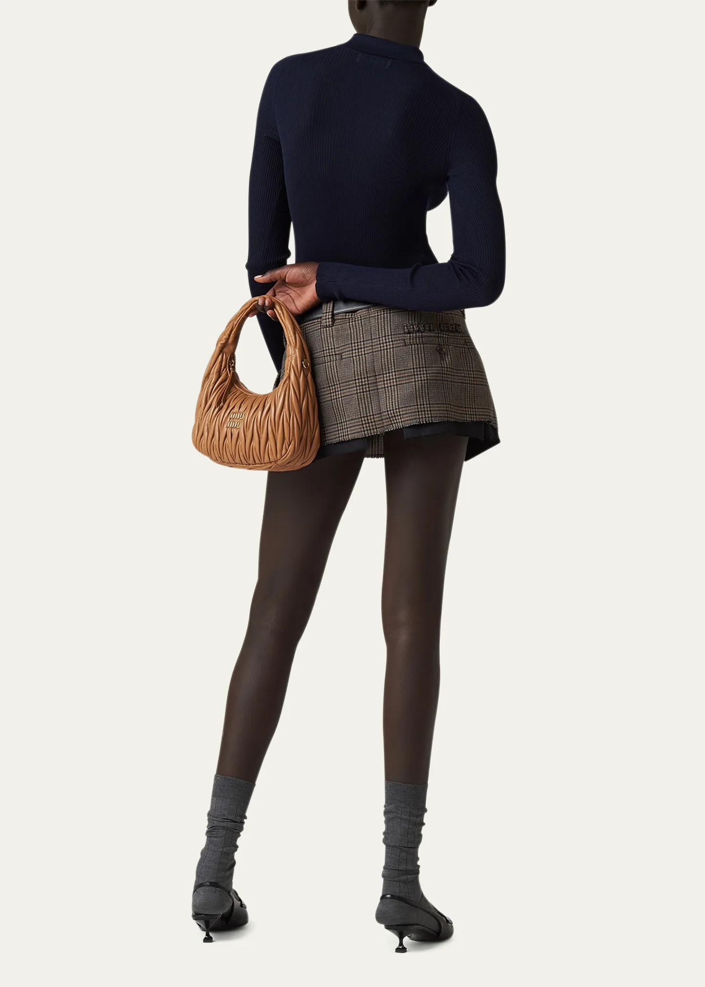 Logo-Intarsia Cashmere Ribbed Polo Shirt