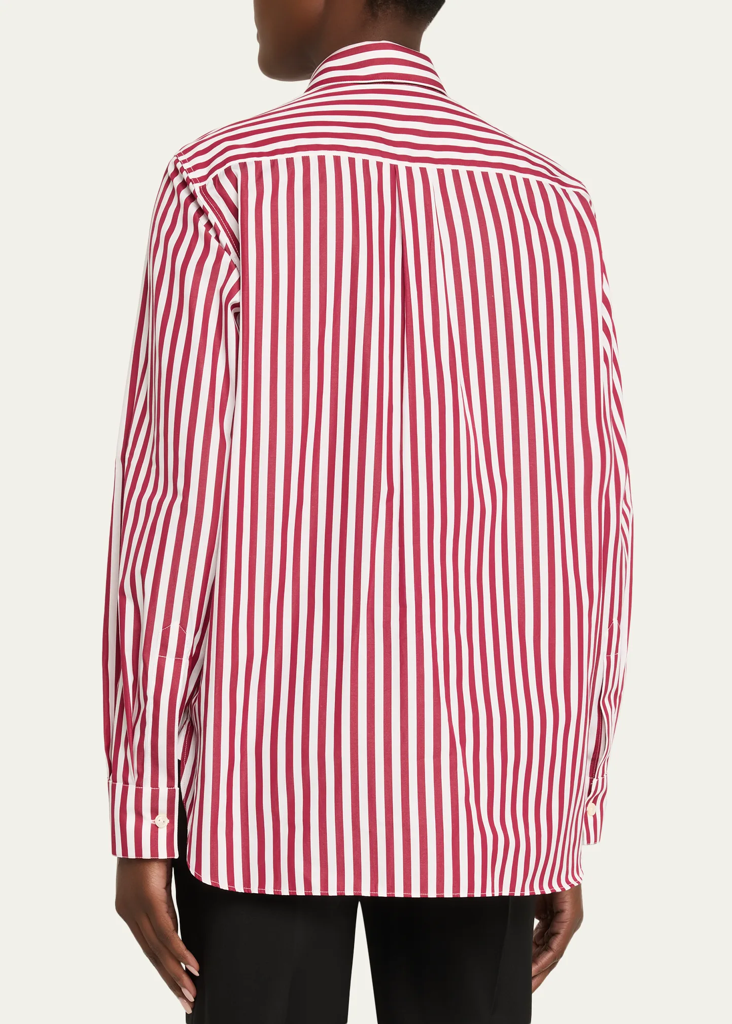 Striped Neck-Tie Button-Down Shirt
