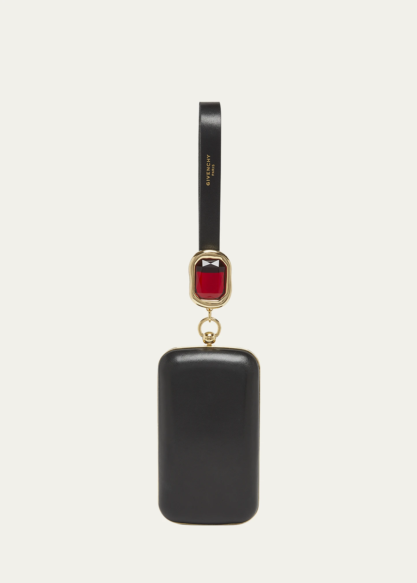 Show Crystal-Embellished Minaudiere in Nappa Leather