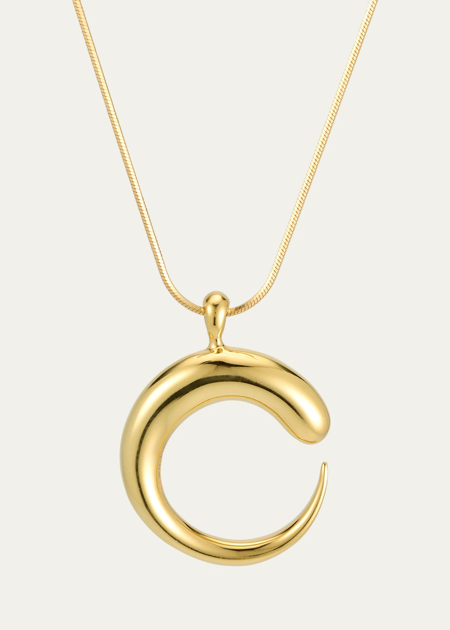 Khartoum II Pendant in Nude Polished 18K Gold Vermeil 1 Khartoum II Pendant in Nude Polished 18K Gold Vermeil