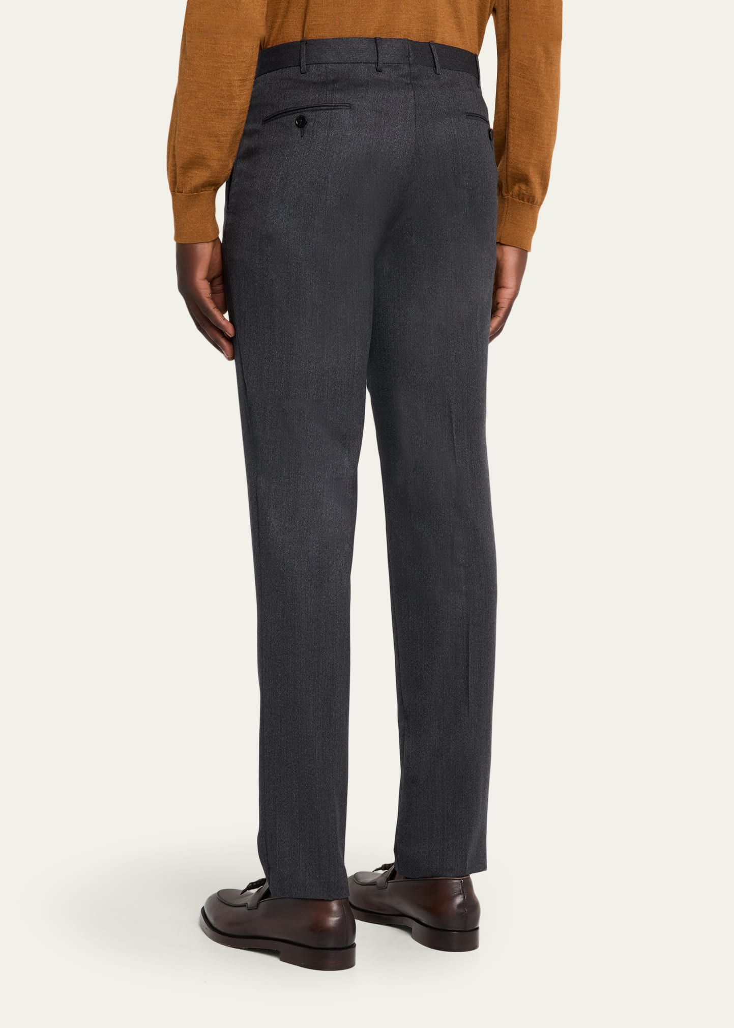 Men's Trofeo Wool Straight Fit Flat-Front Pants 3 Men's Trofeo Wool Straight Fit Flat-Front Pants